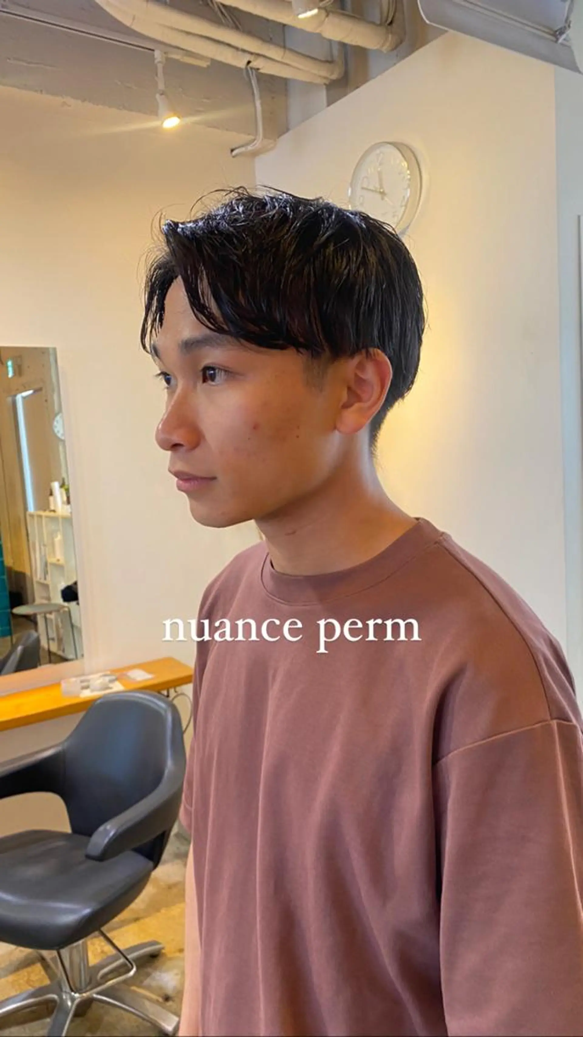 メンズ カット パーマ トリートメント レイヤーボブ/ 艶カラー/サナ🌼のヘアスタイル