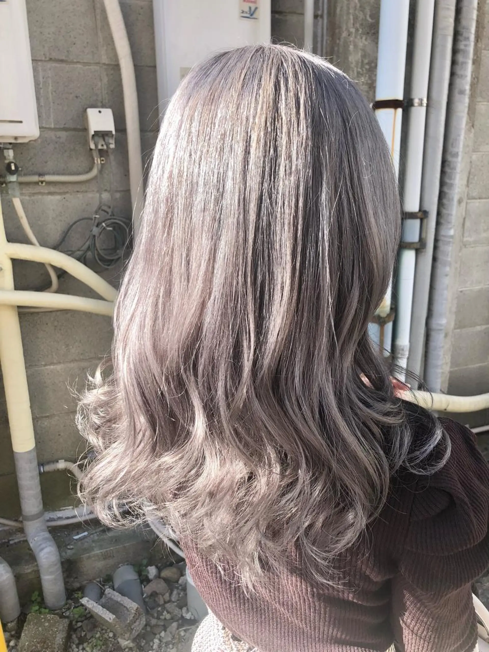 カラー ダブルスキルエクステ /羽エクステ白石宇由のヘアスタイル
