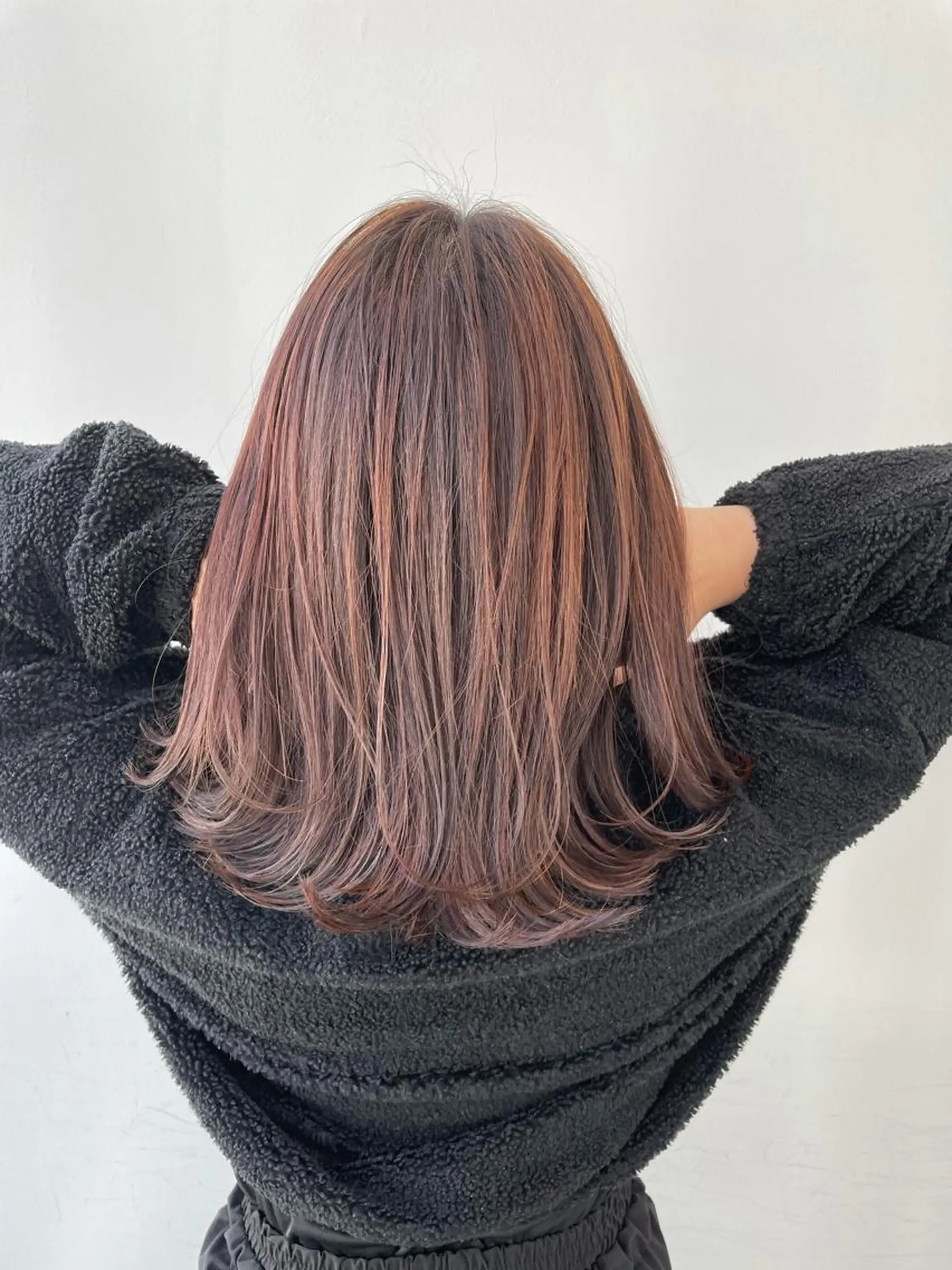 ミディアム カラー ハイライトカラー ハイライト 🦄インナーカラー 🦄貫井彩花のヘアスタイル