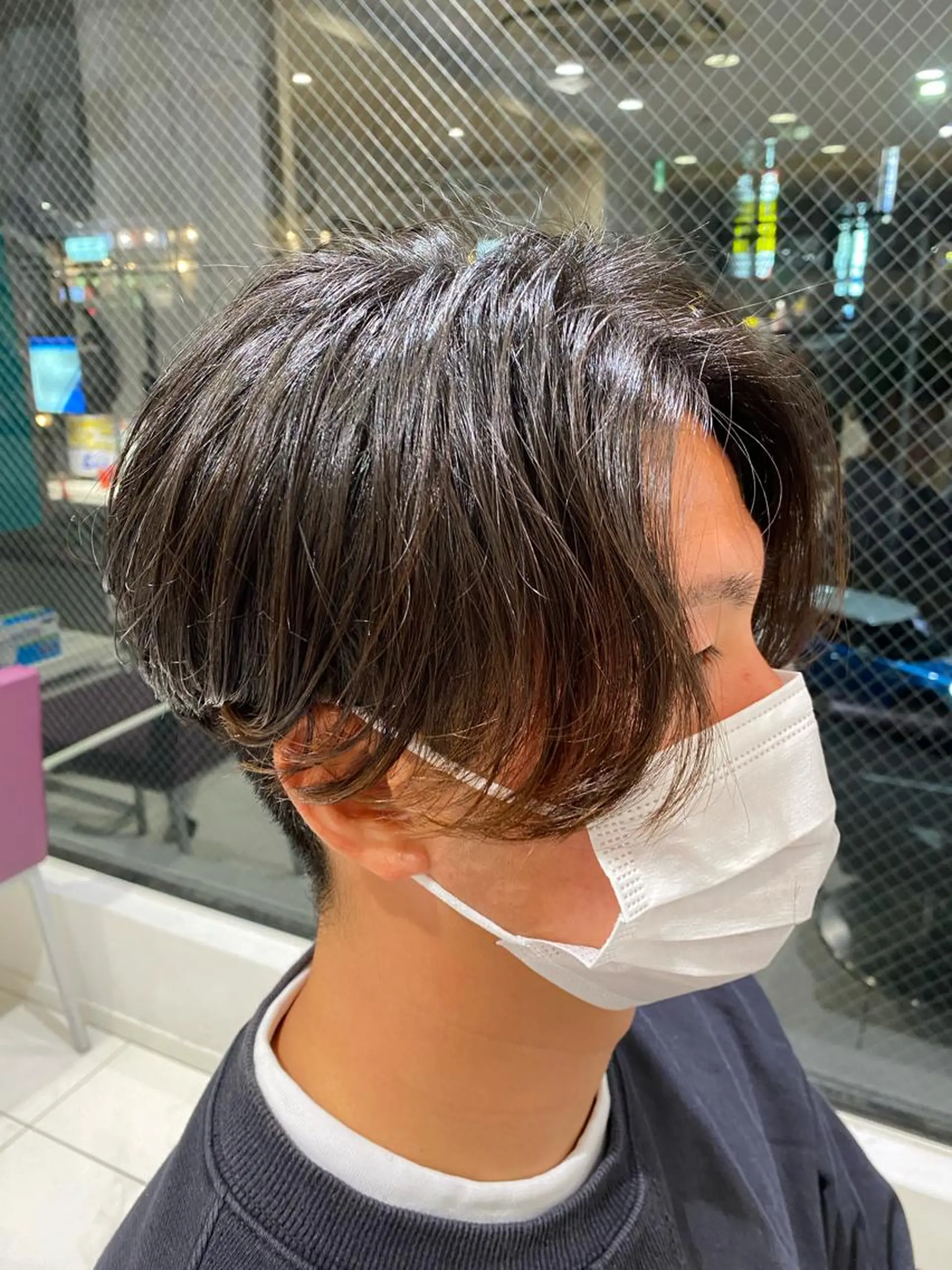 パーマ メンズ カット パーマ 佐々木 拓海のヘアスタイル