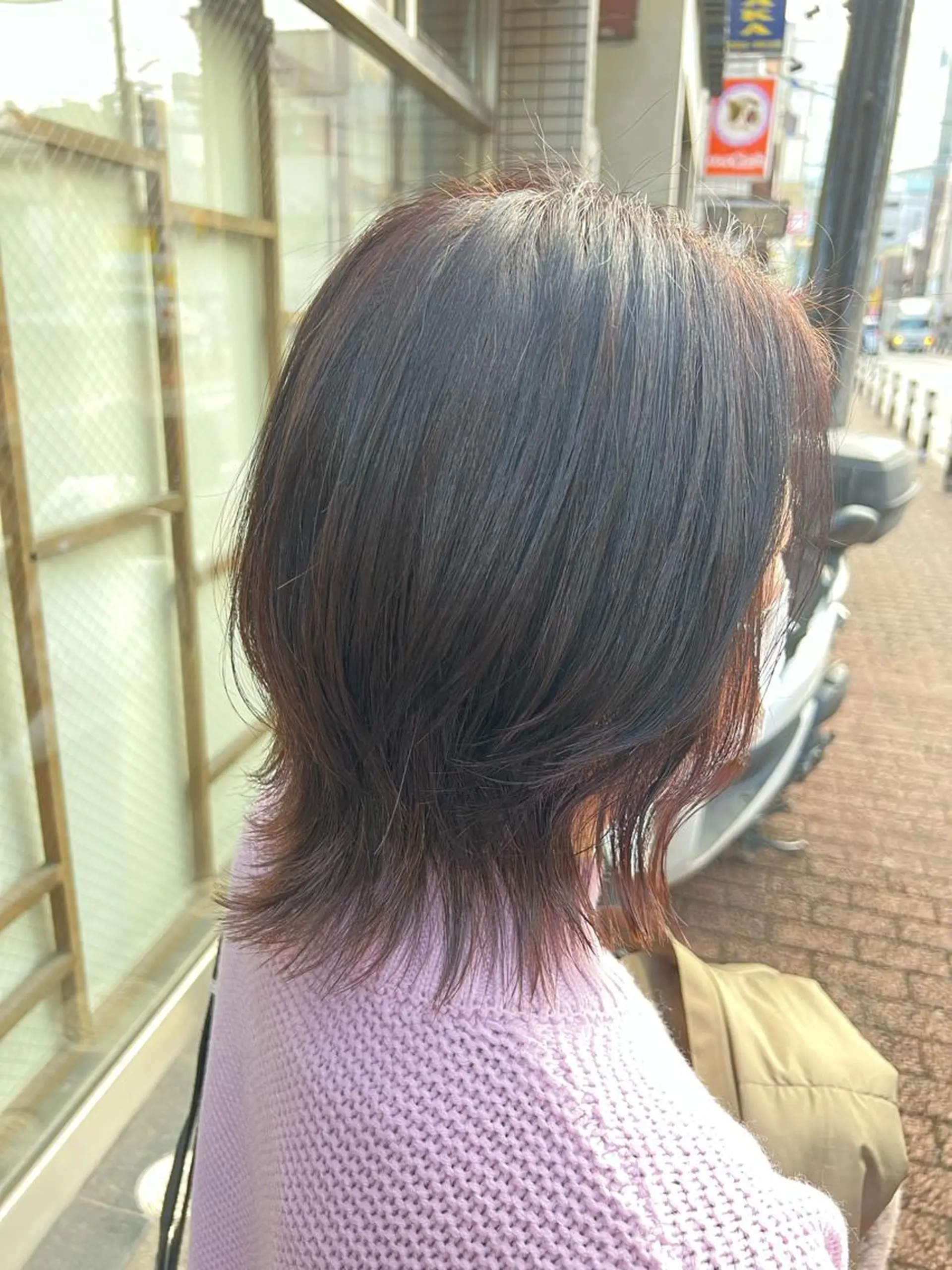 ミディアム くびれヘア くびれレイヤー レイヤーカット 須永 優希のヘアスタイル