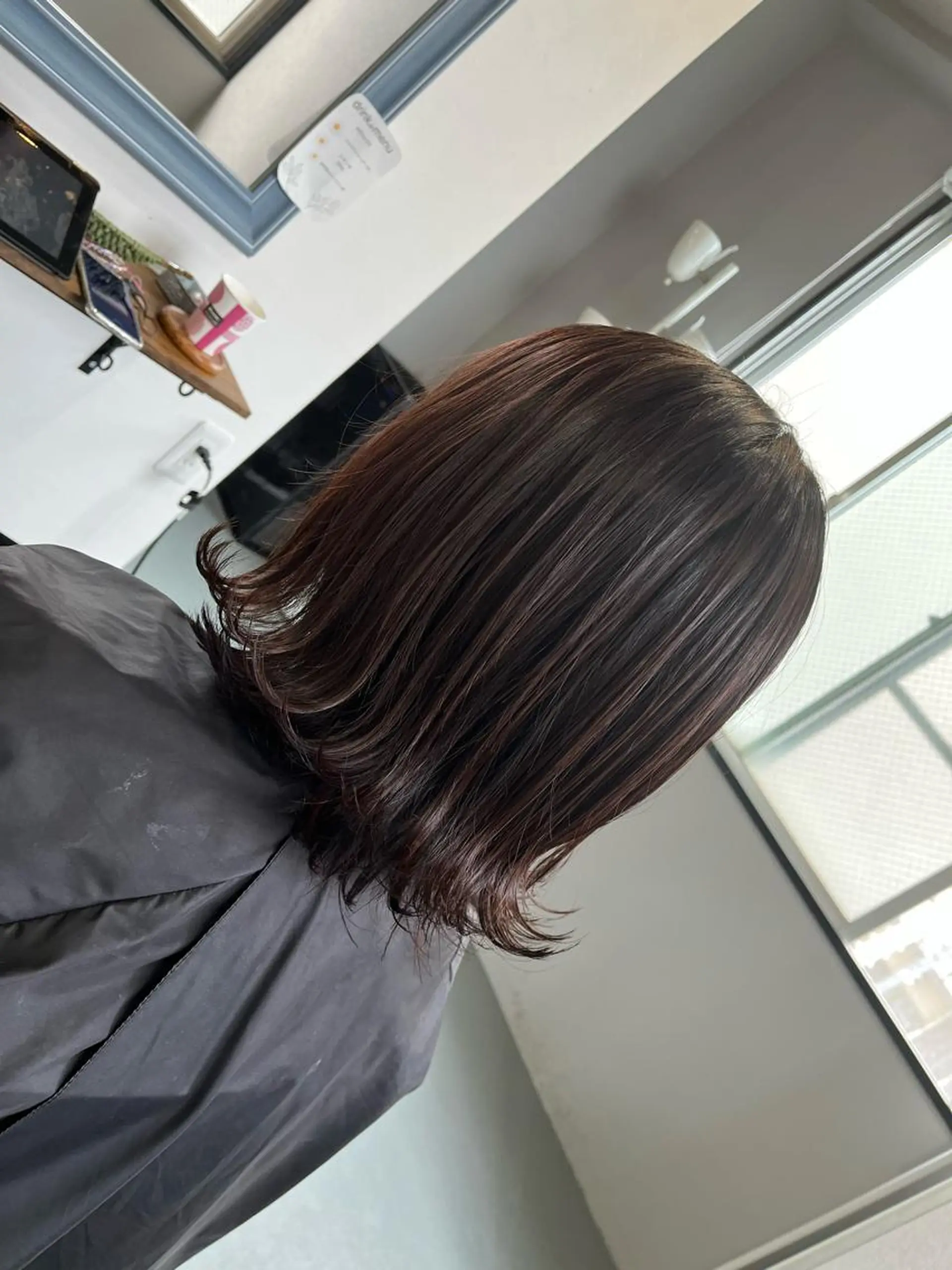 ミディアム ハイライト ヘアカラー トリートメント Sherry大国町所属・Sherry大国町 HIKARUのヘアスタイル