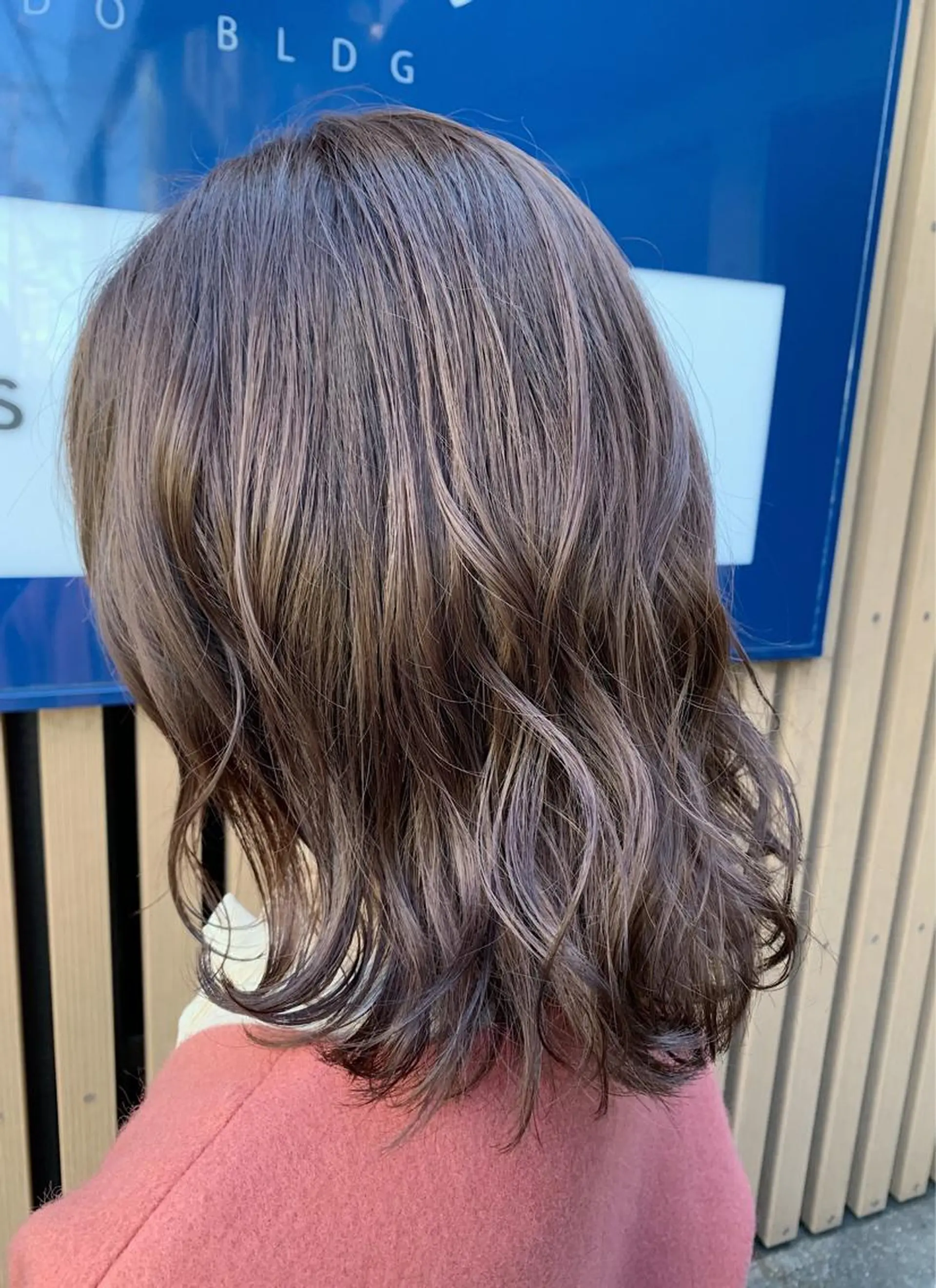 ミディアム カラー ベージュカラー ショコラベージュ ピンクカラー カット ヘアカラー 溝口 恭章のヘアスタイル