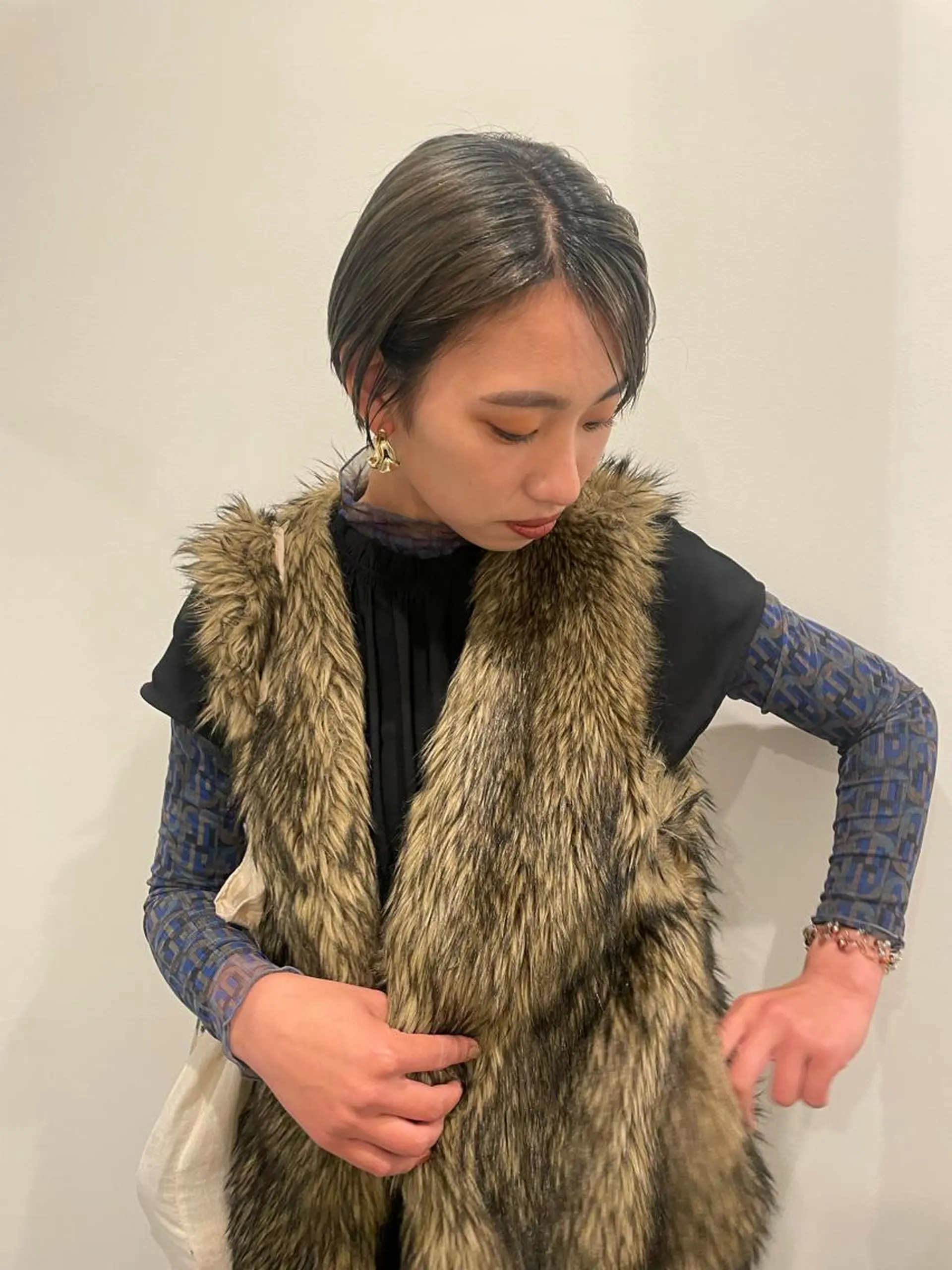 ショート カラー ヘアカラー 渋谷 留菜のヘアスタイル