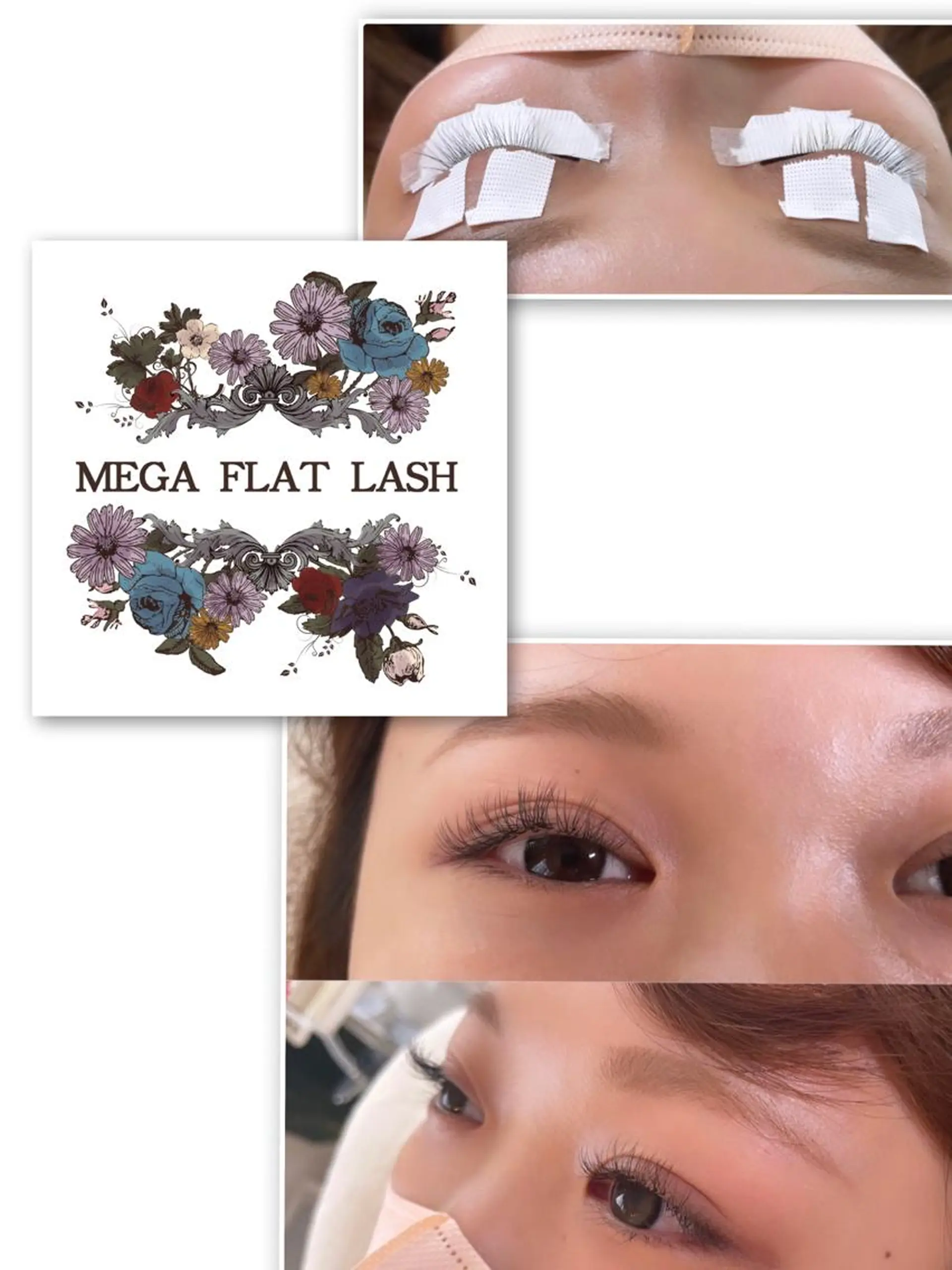 マツエク・マツパ フラットラッシュ ナチュラル mami saijoのマツエク・マツパデザイン