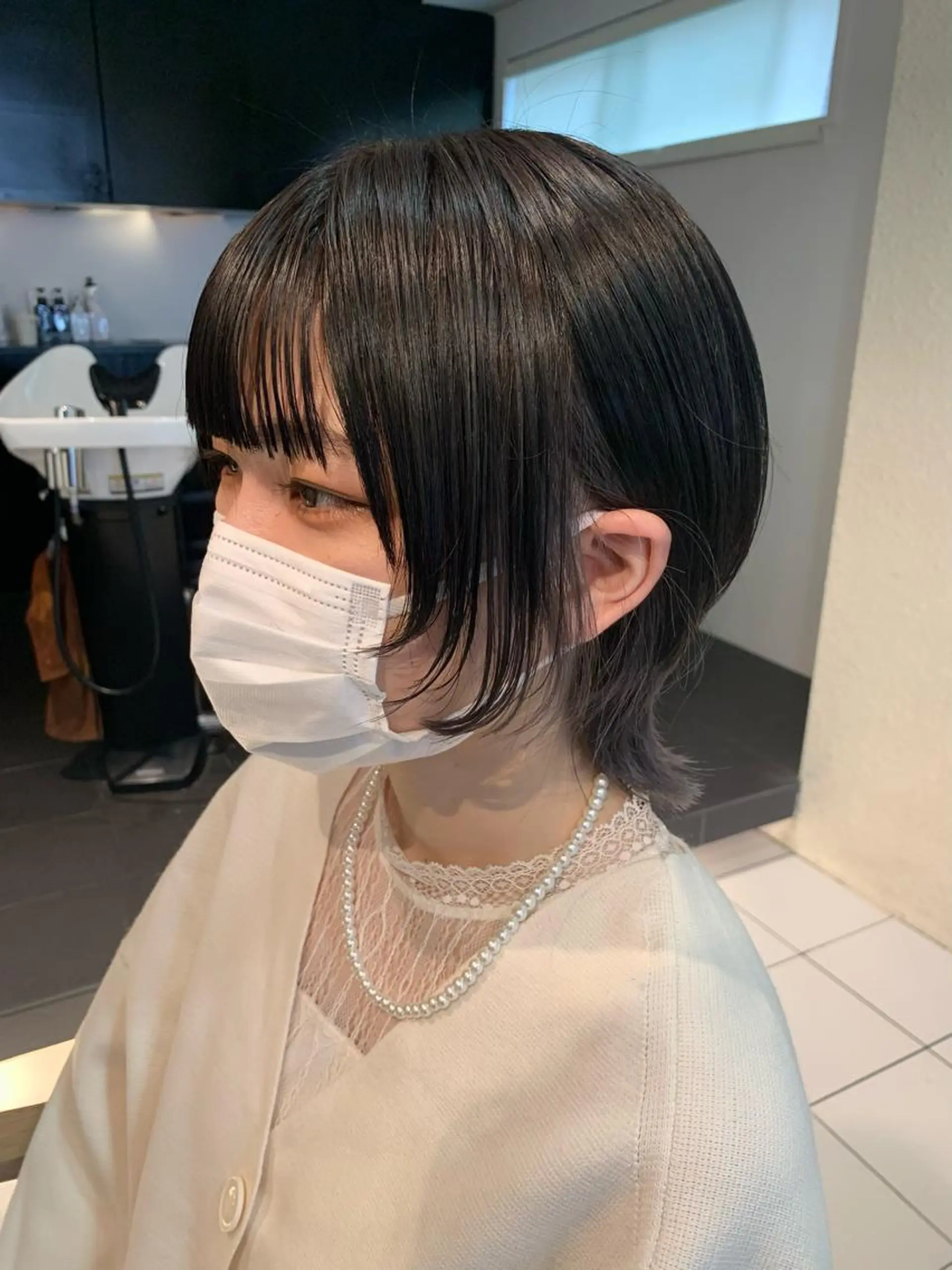 ショート カラー シルバー ショートヘア ウルフカット カット ヘアカラー ダブルカラー/ウルフ 上田　航平のヘアスタイル