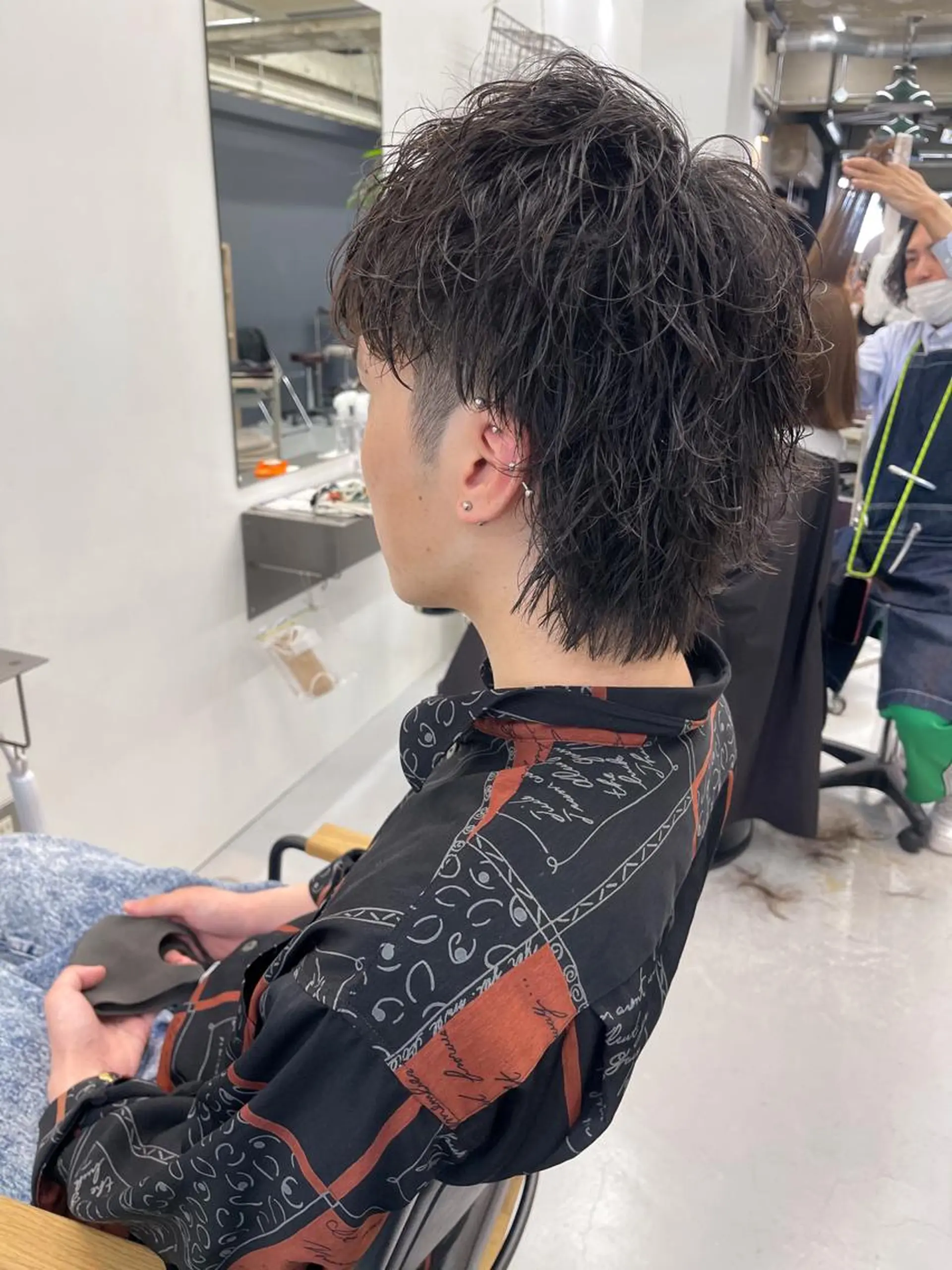 ショート パーマ メンズ カット パーマ 森本裕/オーナー/ スパイラルパーマのヘアスタイル