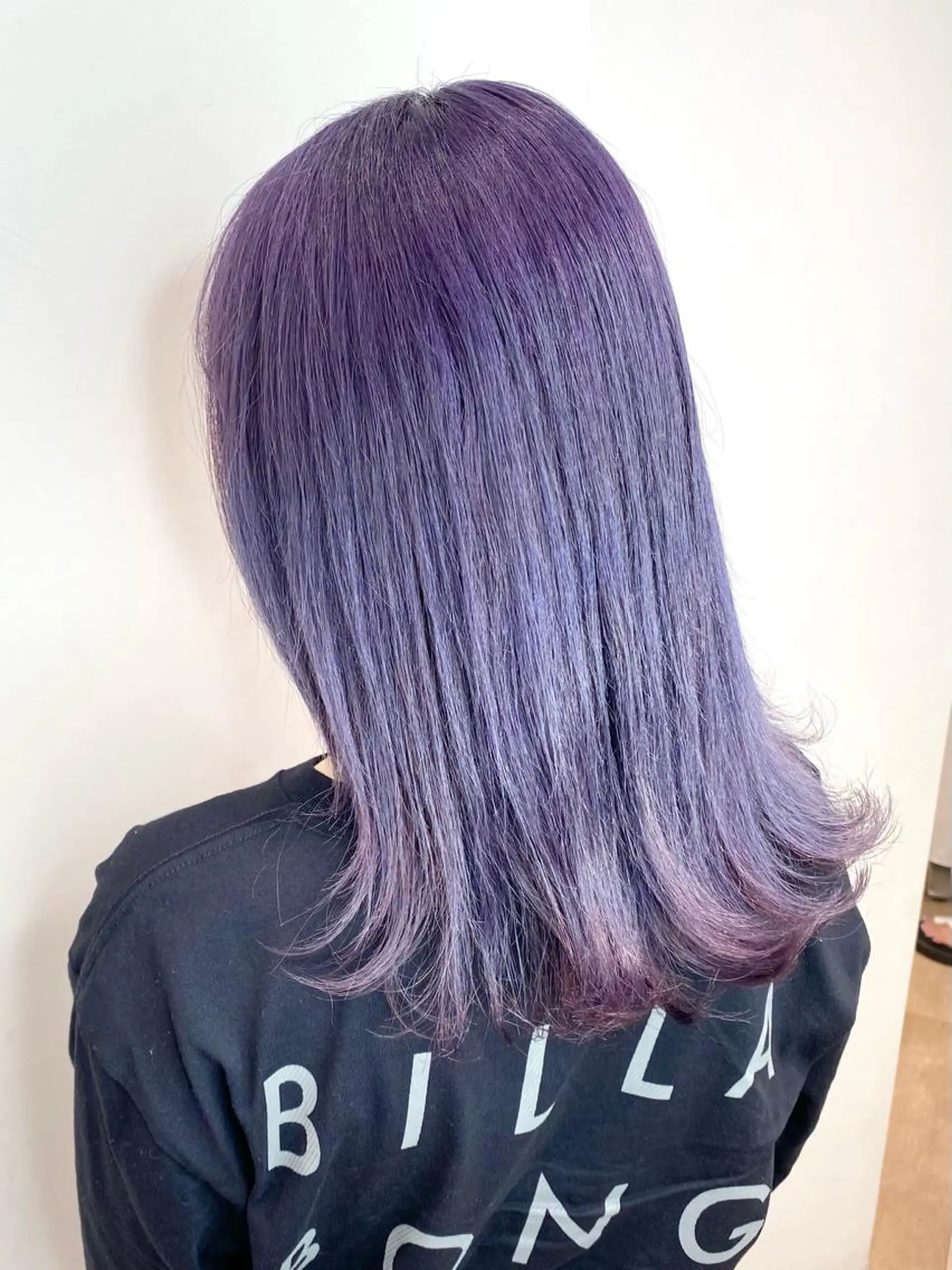 セミロング カラー 🌙HIZUKI🌙 ハイトーン 艶髪のヘアスタイル