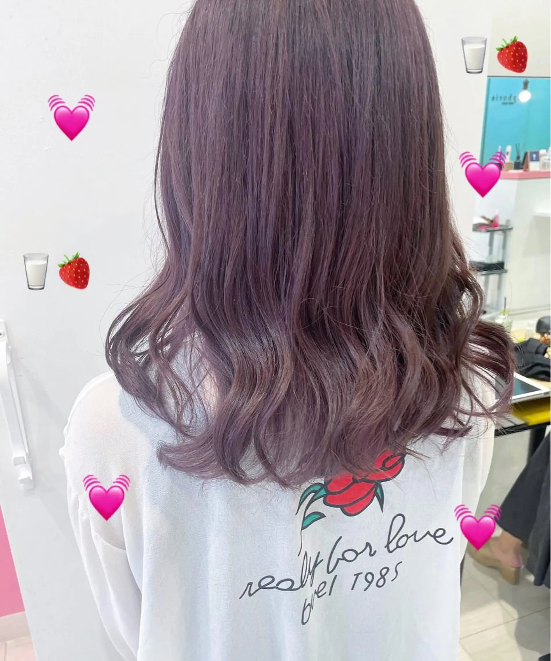 ミディアム カラー ピンクカラー 新宿駅近♡個室 ♡関口三都季🌜のヘアスタイル