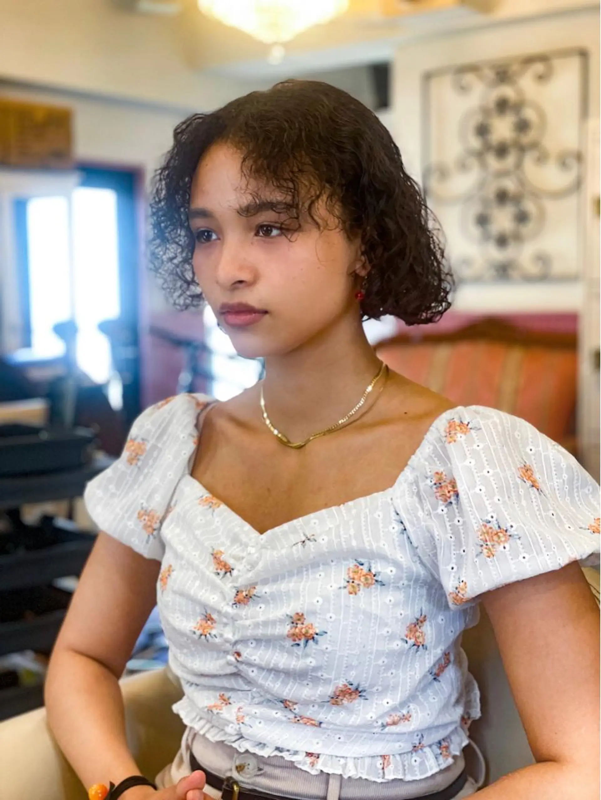 ショート カラー パーマ ヘアアレンジ メンズ 表参道Lise おおいしおりのヘアスタイル