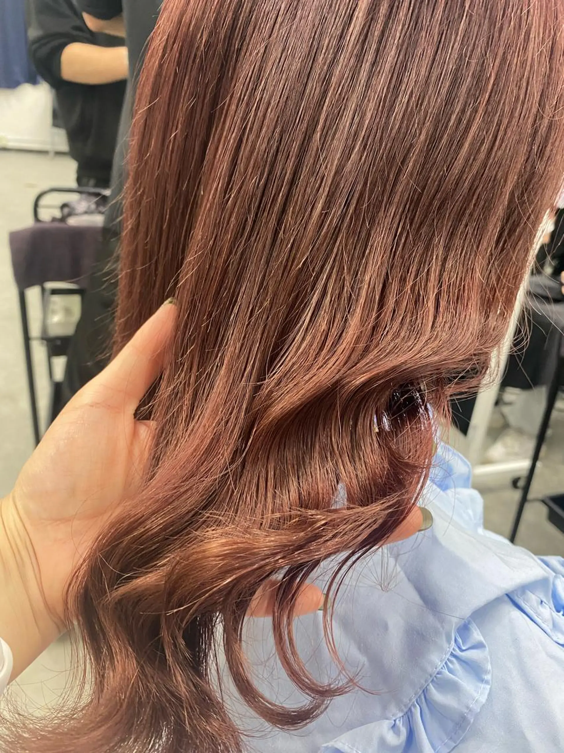 セミロング カラー ピンクカラー 💖札幌カラー 指名No.1💖玲奈のヘアスタイル