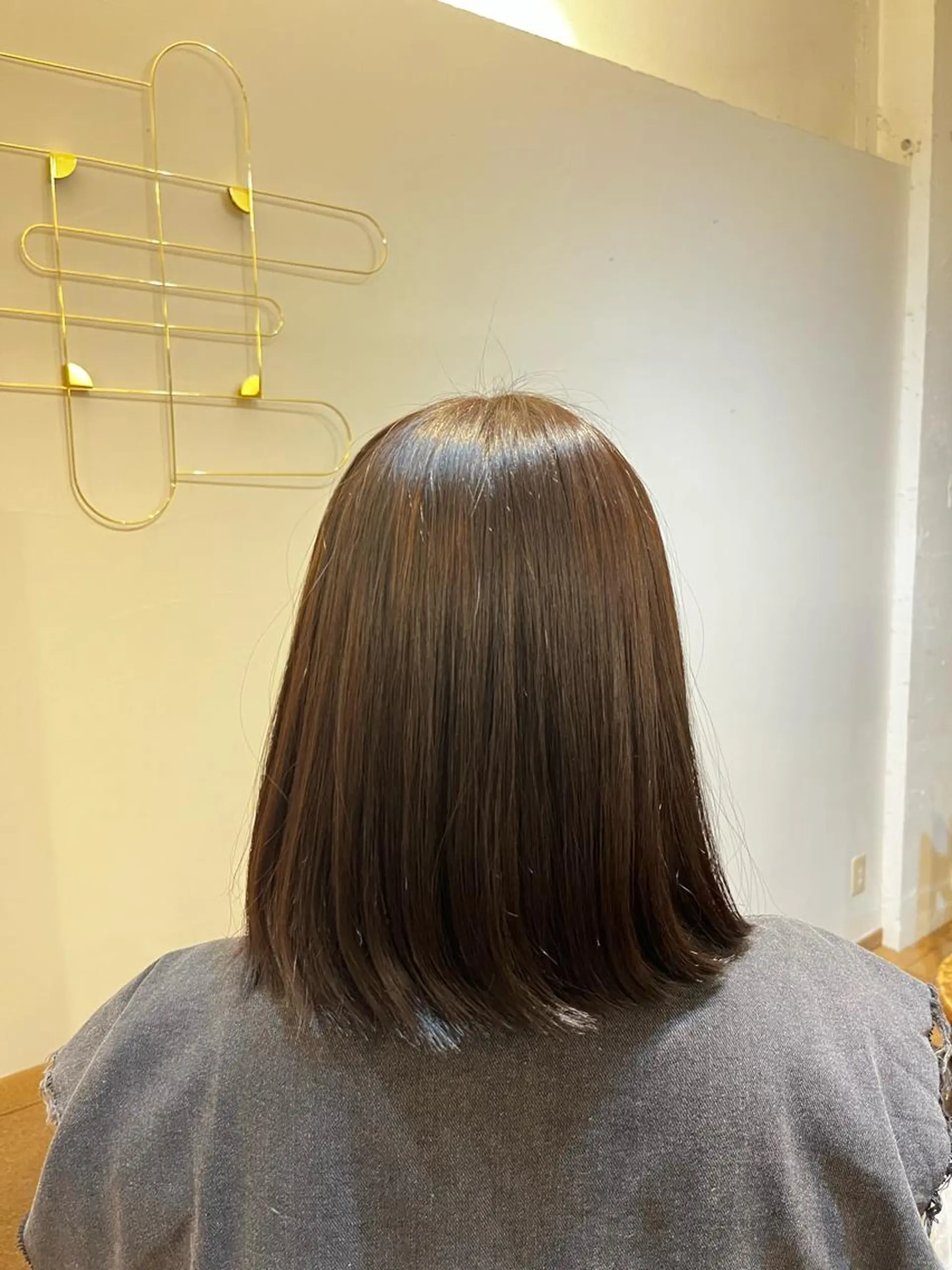 カラー ブラウンカラー 臺 佳連のヘアスタイル