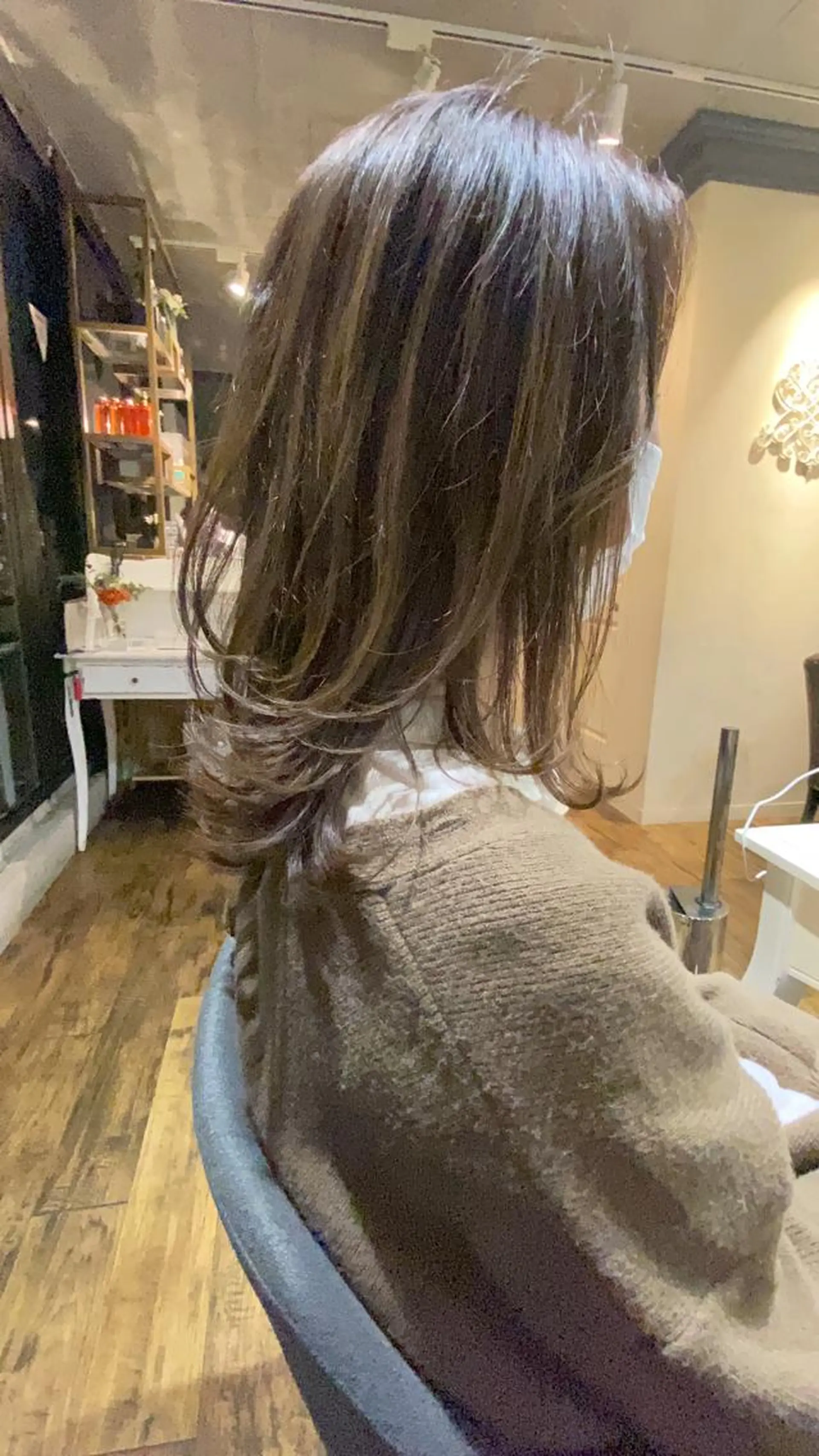 セミロング カット ヘアカラー トリートメント ヒラヤマ ユウスケのヘアスタイル