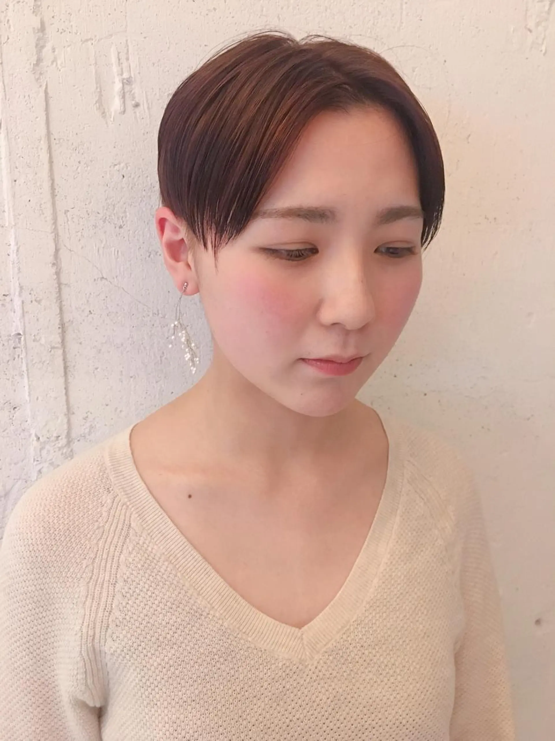 ショート カラー ショートヘア シノザキ/薬院/ボブ /ショート/髪質改善のヘアスタイル