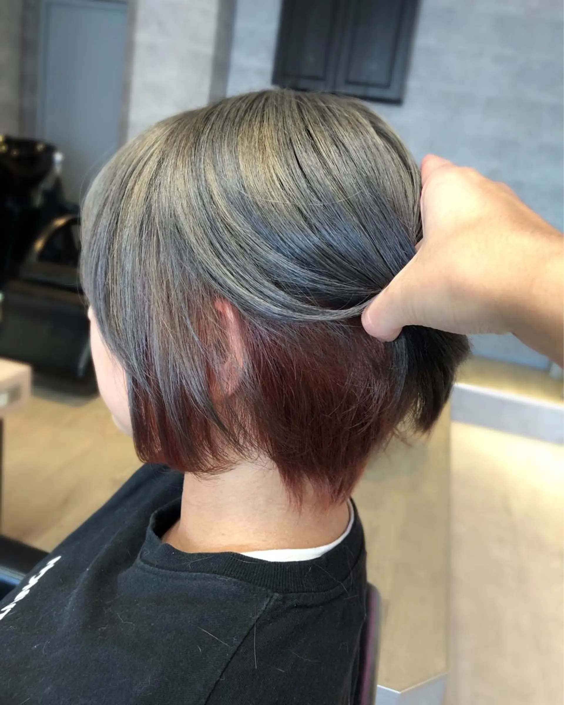 ショート カラー ヘアカラー トリートメント 🪞個室サロン/韓国 艶髪/keito🪞のヘアスタイル