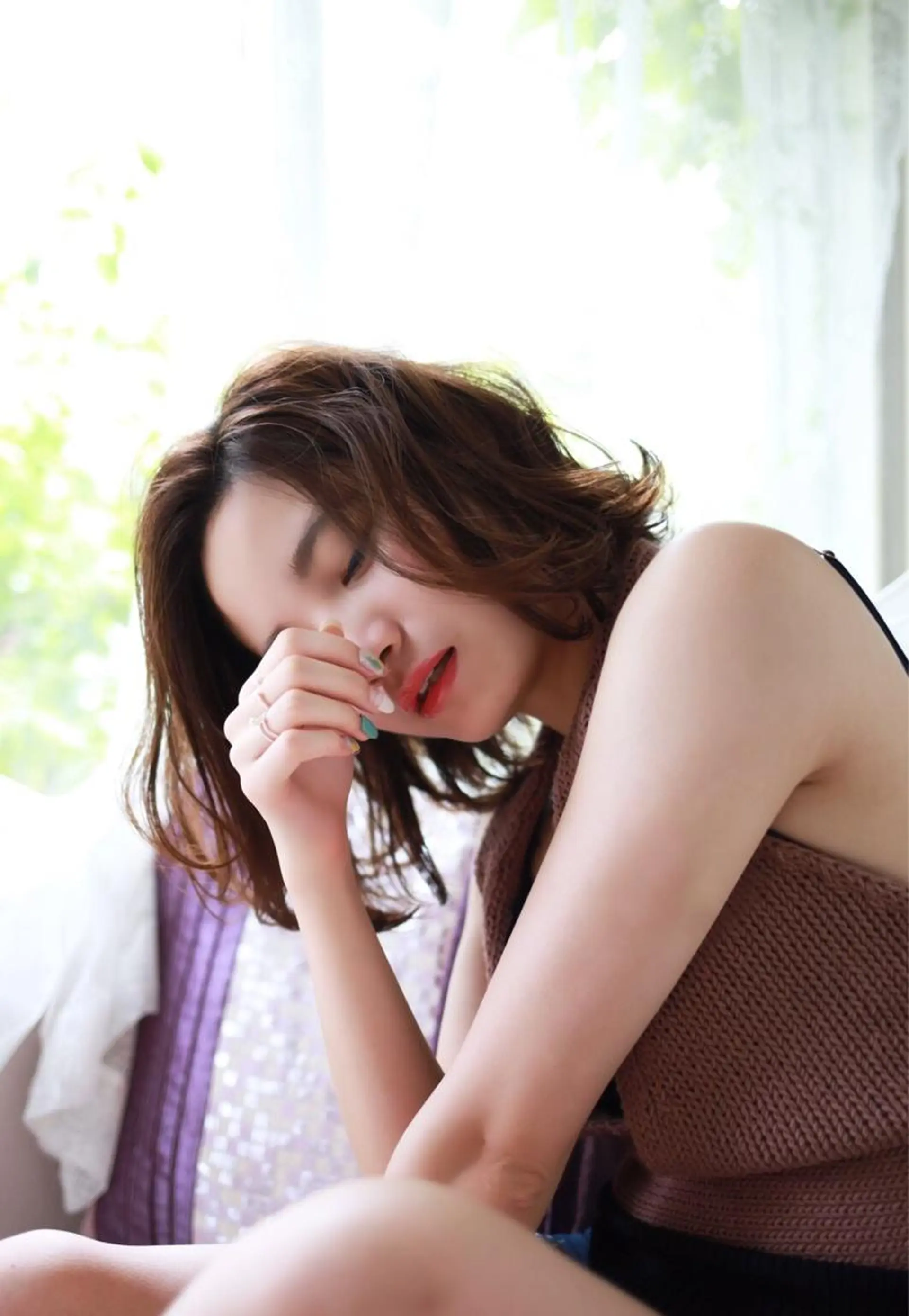 ショート カラー パーマ カット ヘアカラー トリートメント ぱつっとボブ/ 小野あかねのヘアスタイル