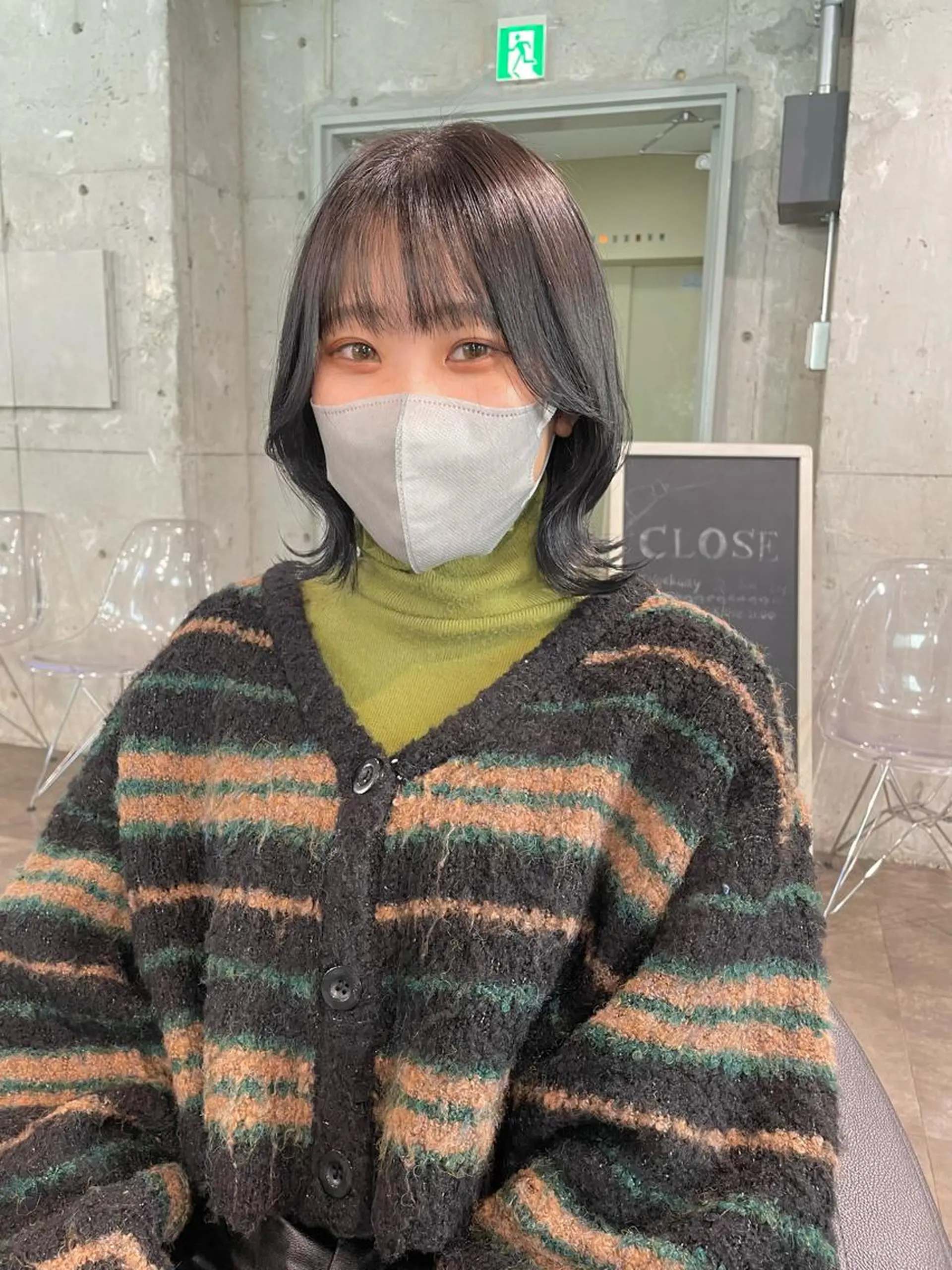 ショート カラー パーマ ヘアアレンジ メンズ キッズ ネイル マツエク・マツパ アイブロウ 透明感カラー・レイヤ ー🎀amika🎀のヘアスタイル