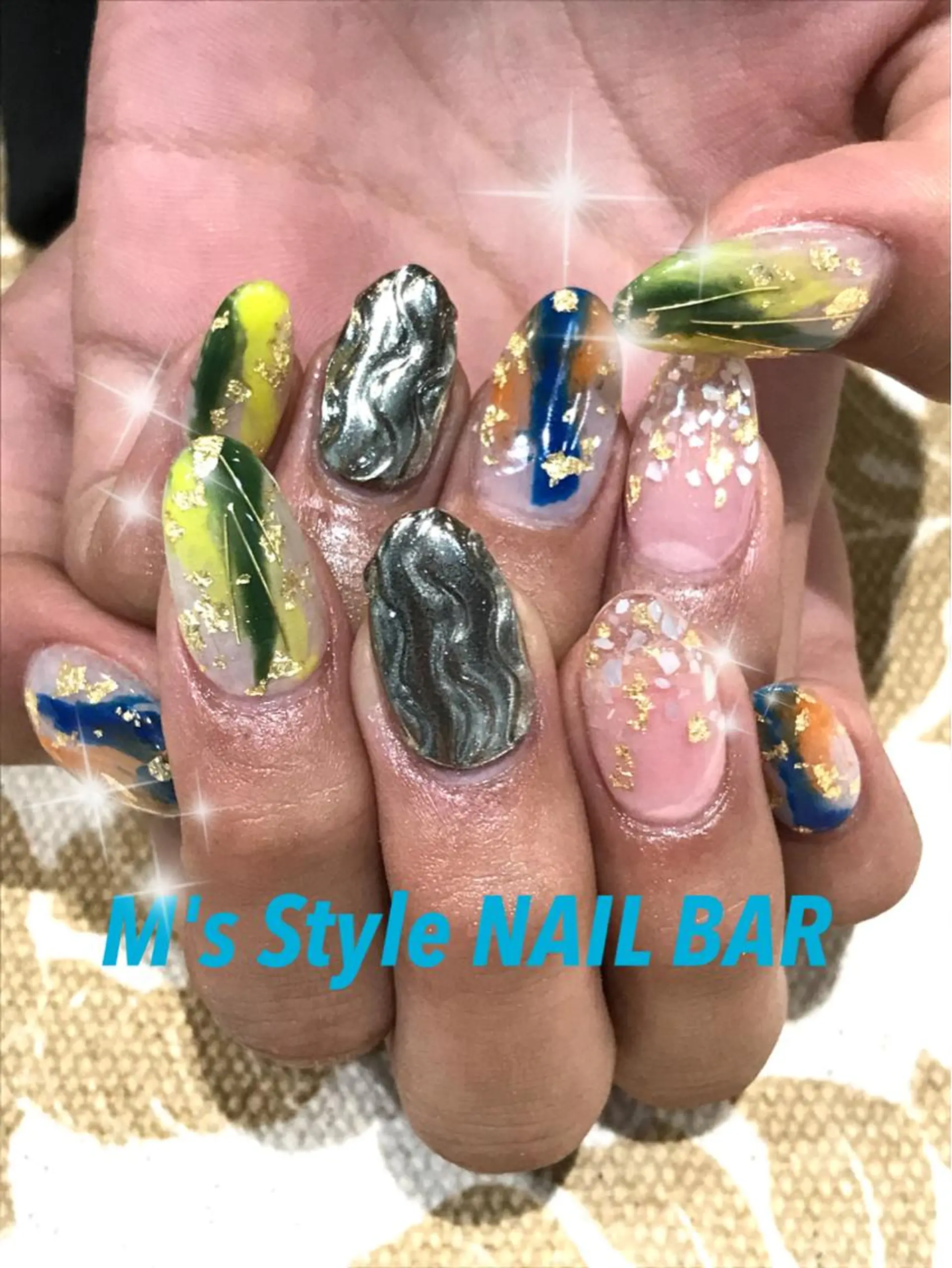 ネイル 持ち込み ニュアンスネイル ハンドネイル M's Style NAIL BARのネイルデザイン