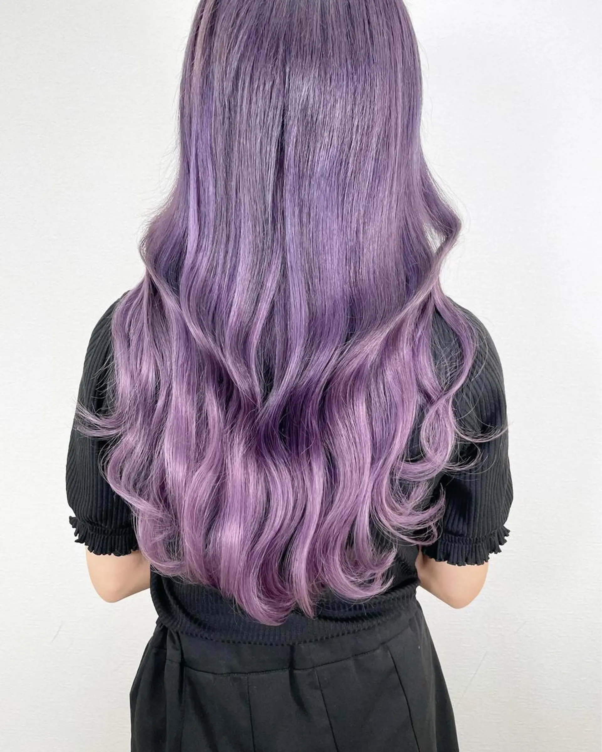 セミロング カラー シールエクステ エクステ 失敗したくない人へ ハイトーン美容師のヘアスタイル