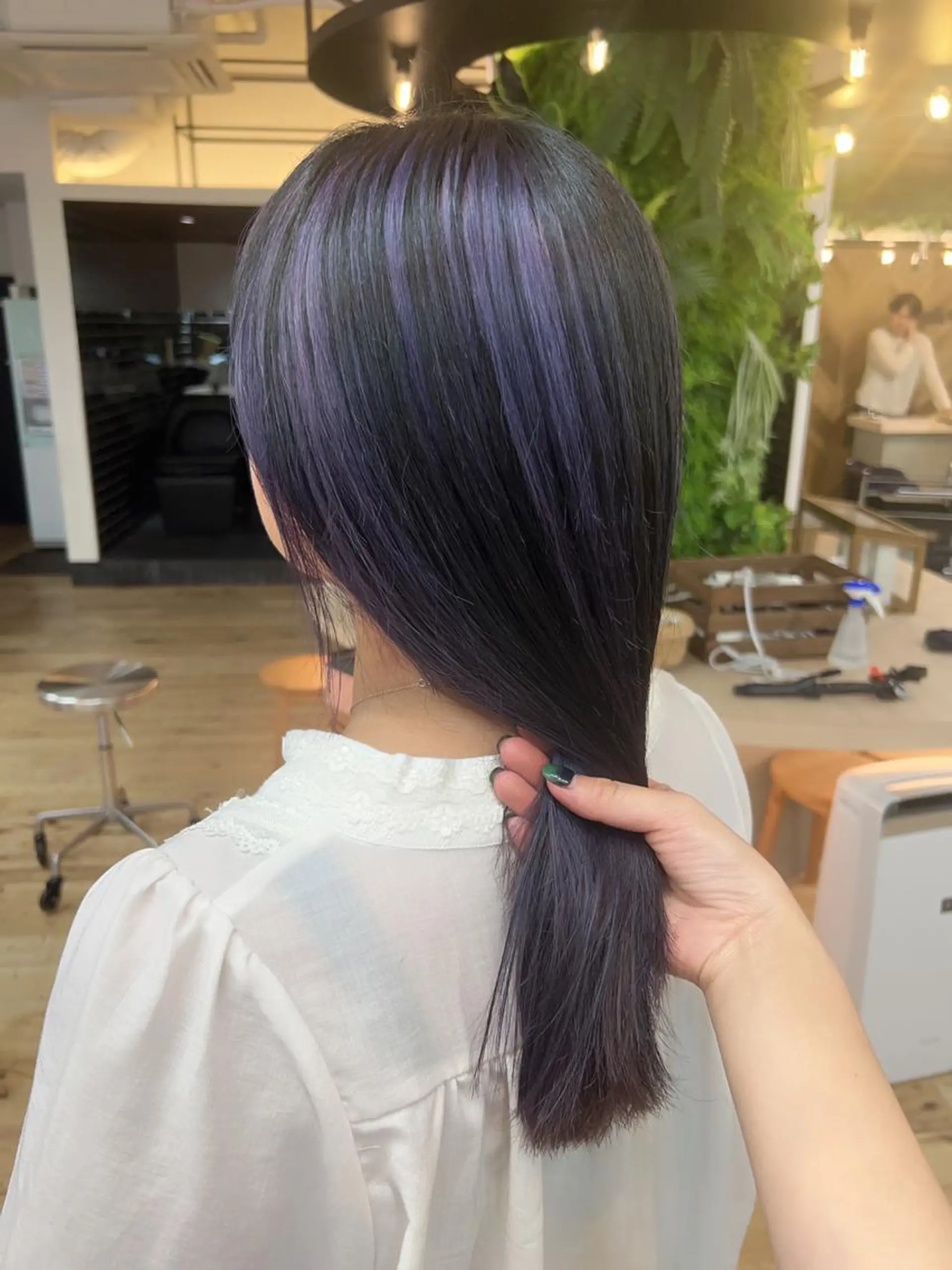 セミロング カラー Pocket仙台 💚モエリのヘアスタイル