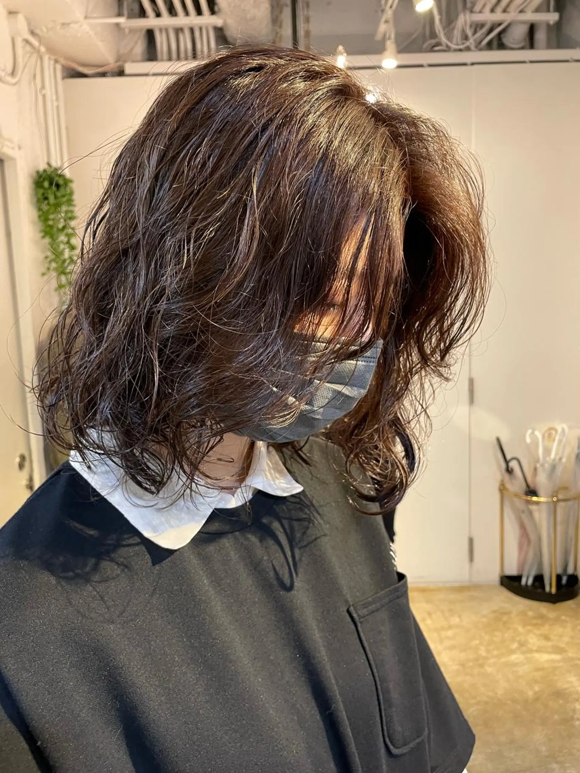 ミディアム パーマ カット パーマ トリートメント レイヤー/似合わせ TAKUYAのヘアスタイル