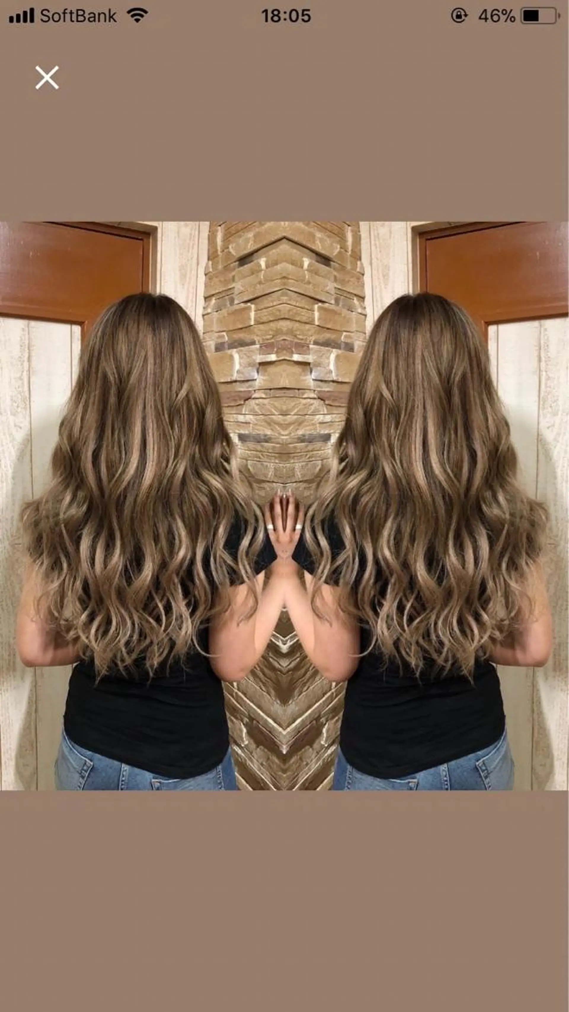 ロング エクステ KR2S マネージャーのヘアスタイル