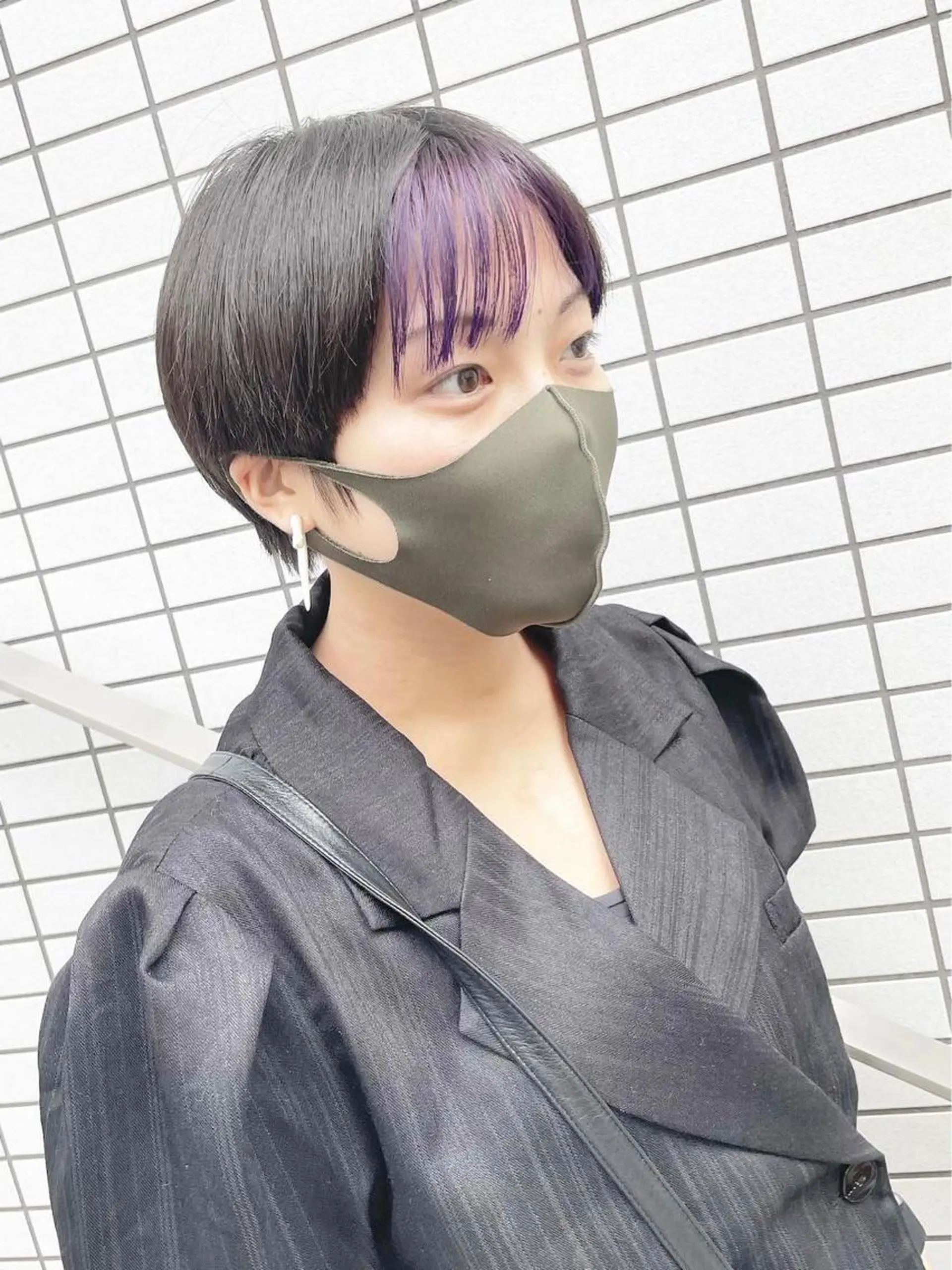 ショート カラー 切りっぱなしボブ ショートボブ ハンサムショート 丸みショート イヤリングカラー カット ヘアカラー トリートメント ショートボブ髪質改善 縮毛矯正のプロ山道潤のヘアスタイル
