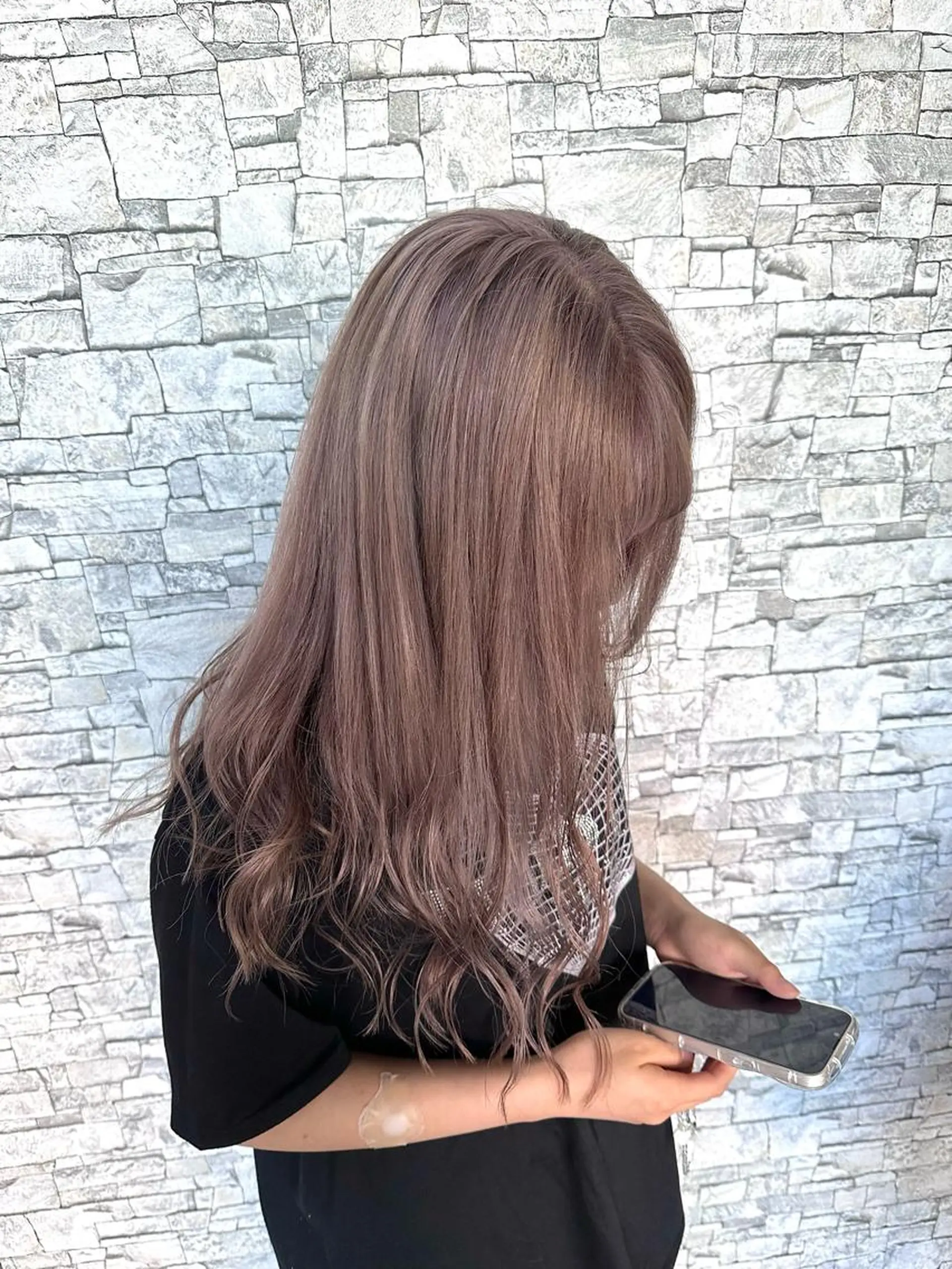 ロング カラー グレージュ ヘアカラー トリートメント RAIA💎ケア ブリーチ＆パーマ💎のヘアスタイル