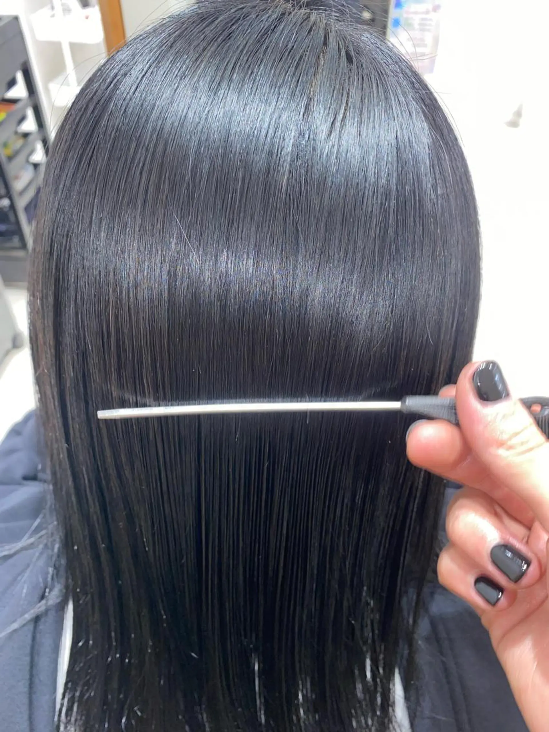 セミロング ヘアカラー トリートメント 山﨑 燦人のヘアスタイル