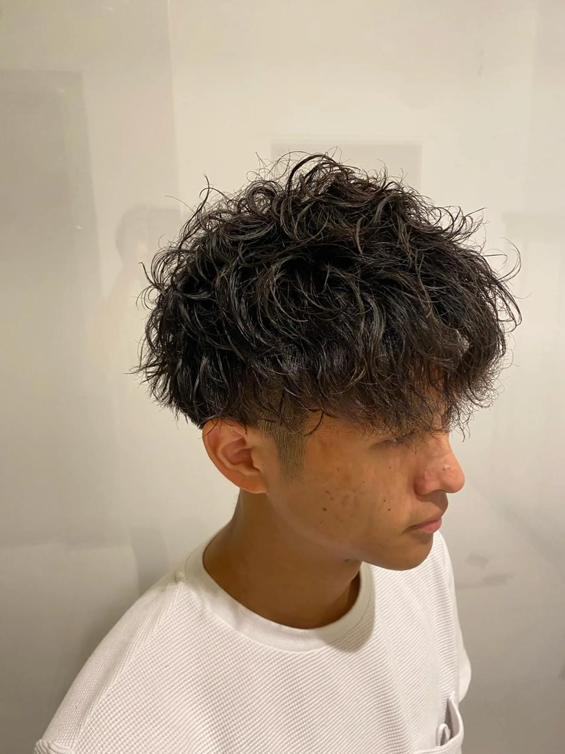 ミディアム パーマ 齋藤 大晟のヘアスタイル