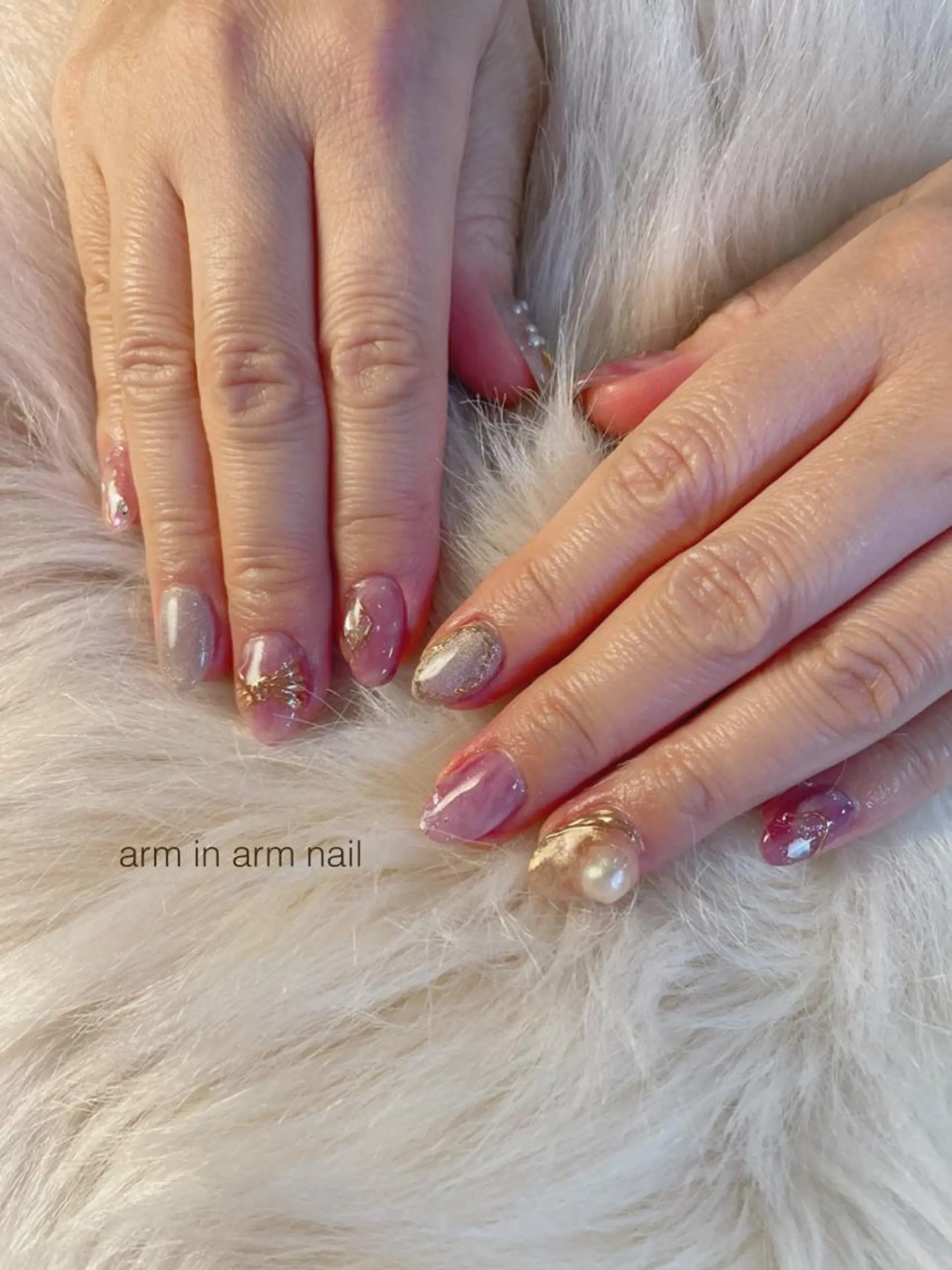 ネイル arm in arm ︎✿Yamamotoのマツエク・マツパデザイン