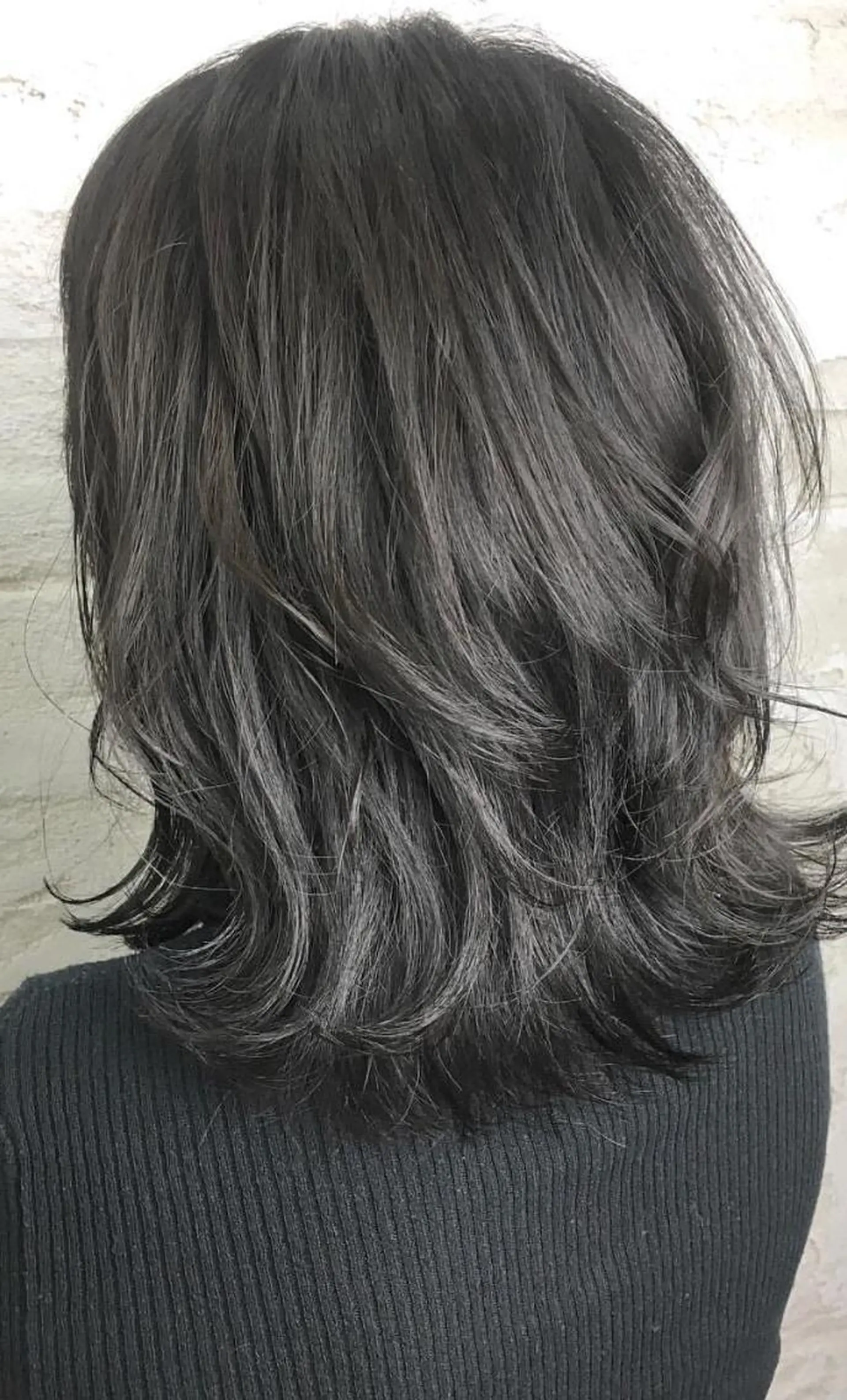 セミロング カラー パーマ ヘアアレンジ チビ編み込みエクステ シールEXどぅ〜すのヘアスタイル