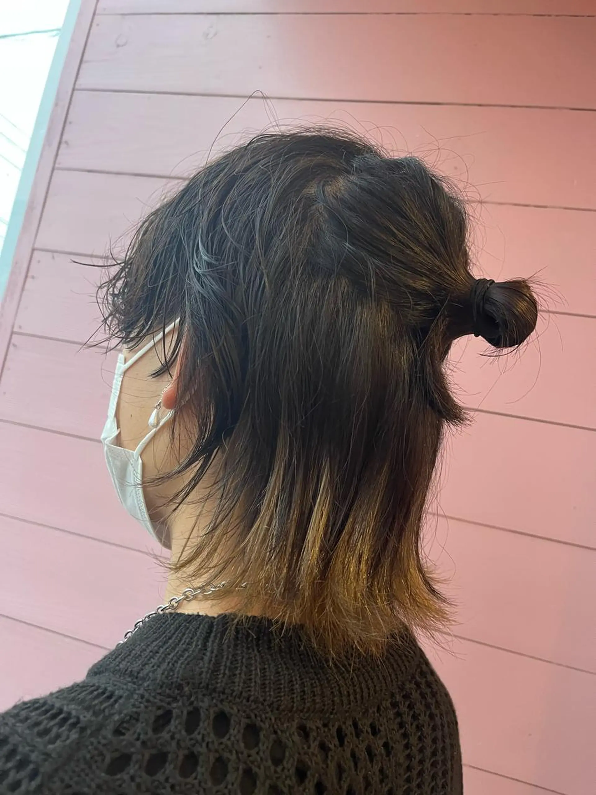 ミディアム カラー ミディアムパーマ ブリーチ 個性派/ハイトーン ✨✨　稲吉菜々美のヘアスタイル