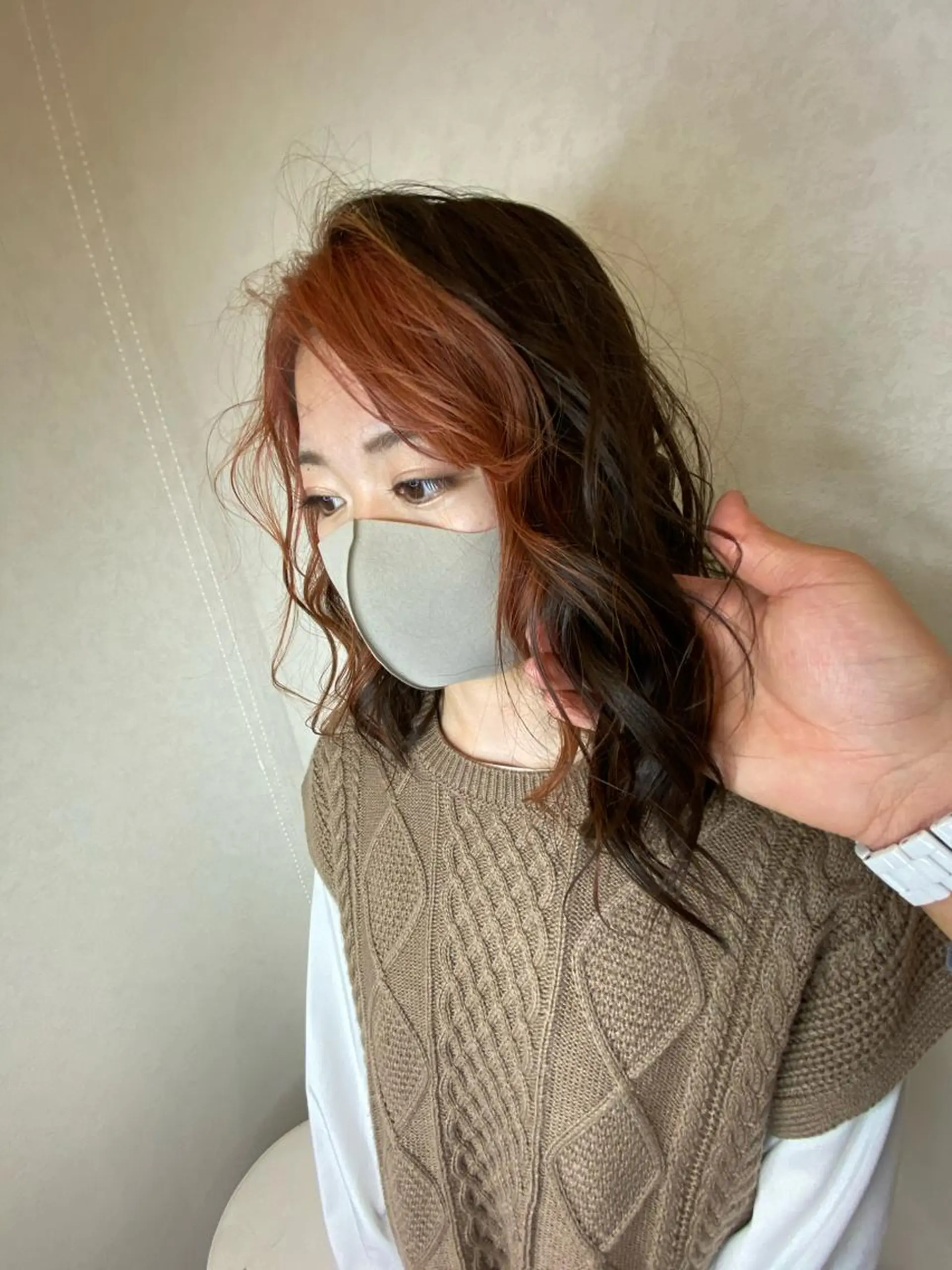 ロング カラー ムトウセイマ/ 縮毛矯正/ブリーチのヘアスタイル