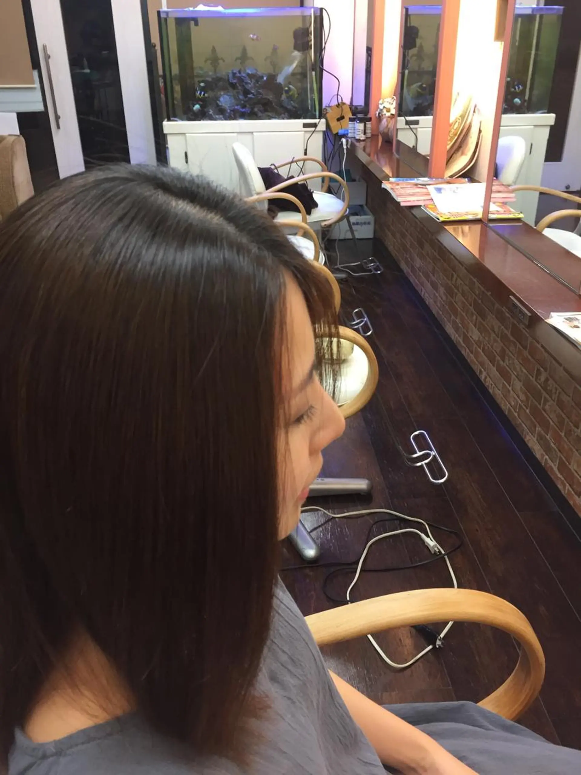 セミロング パーマ 桧山 真のヘアスタイル