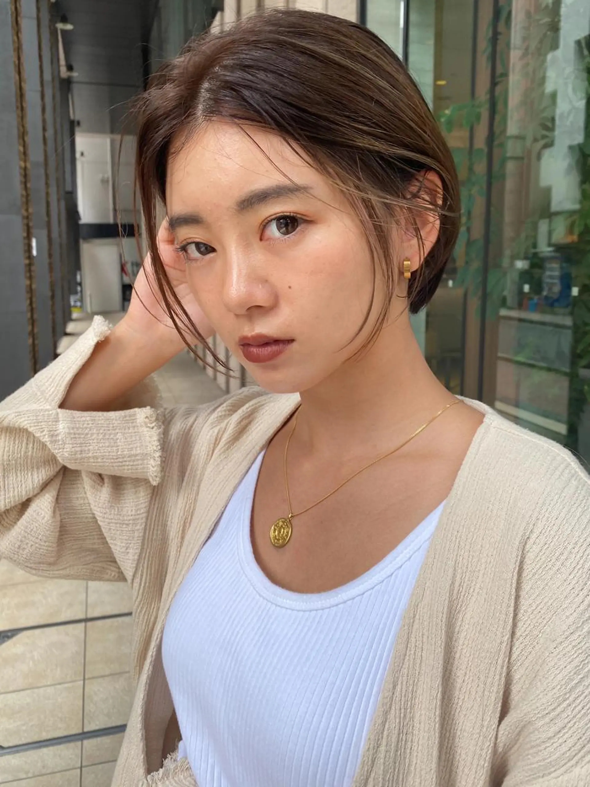 ショート くびれヘア 顔周りカット 小顔カット トリートメント 【1日2名様限定】 AFLOAT白川雄副のヘアスタイル