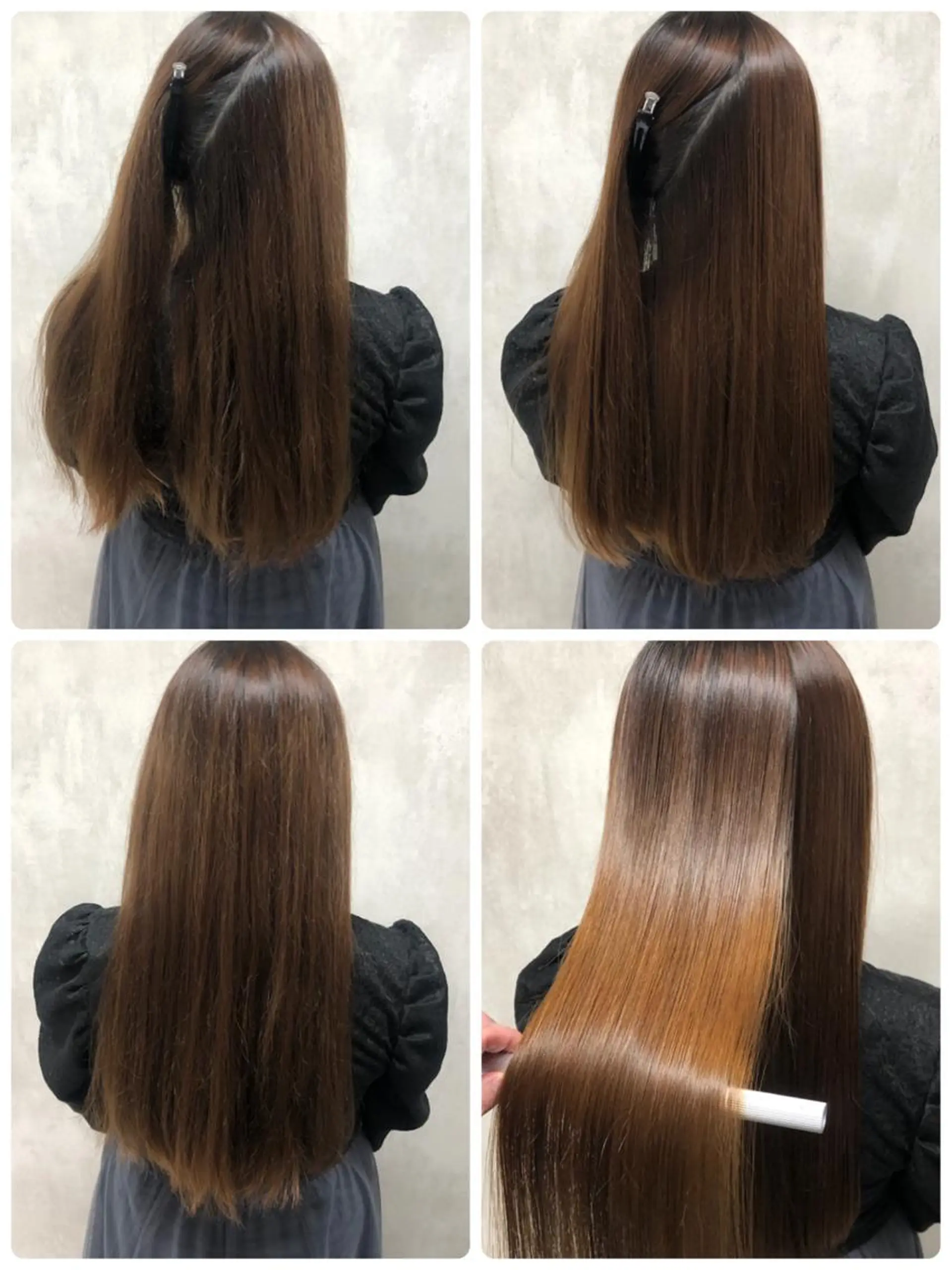 ロング カット 縮毛矯正 トリートメント ⚠️美容室迷子⚠️ 谷口にお任せ😊のヘアスタイル