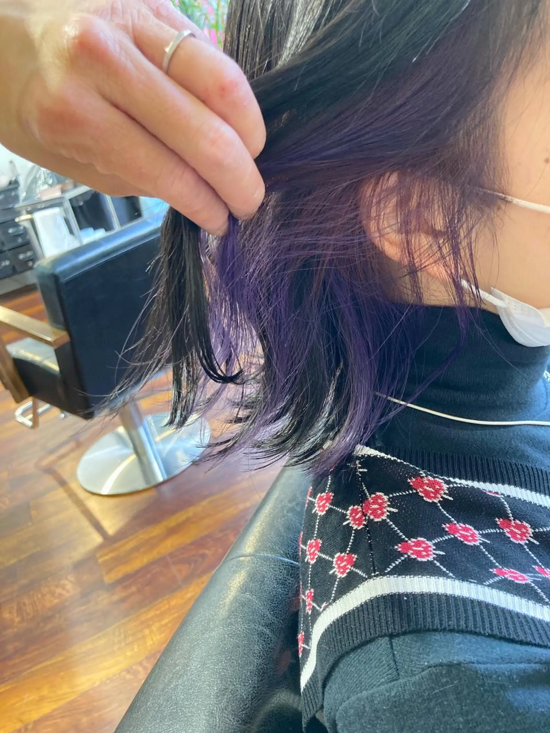 ミディアム カラー ブリーチ カット ヘアカラー 小木曽智美 /ボブ/ショートのヘアスタイル