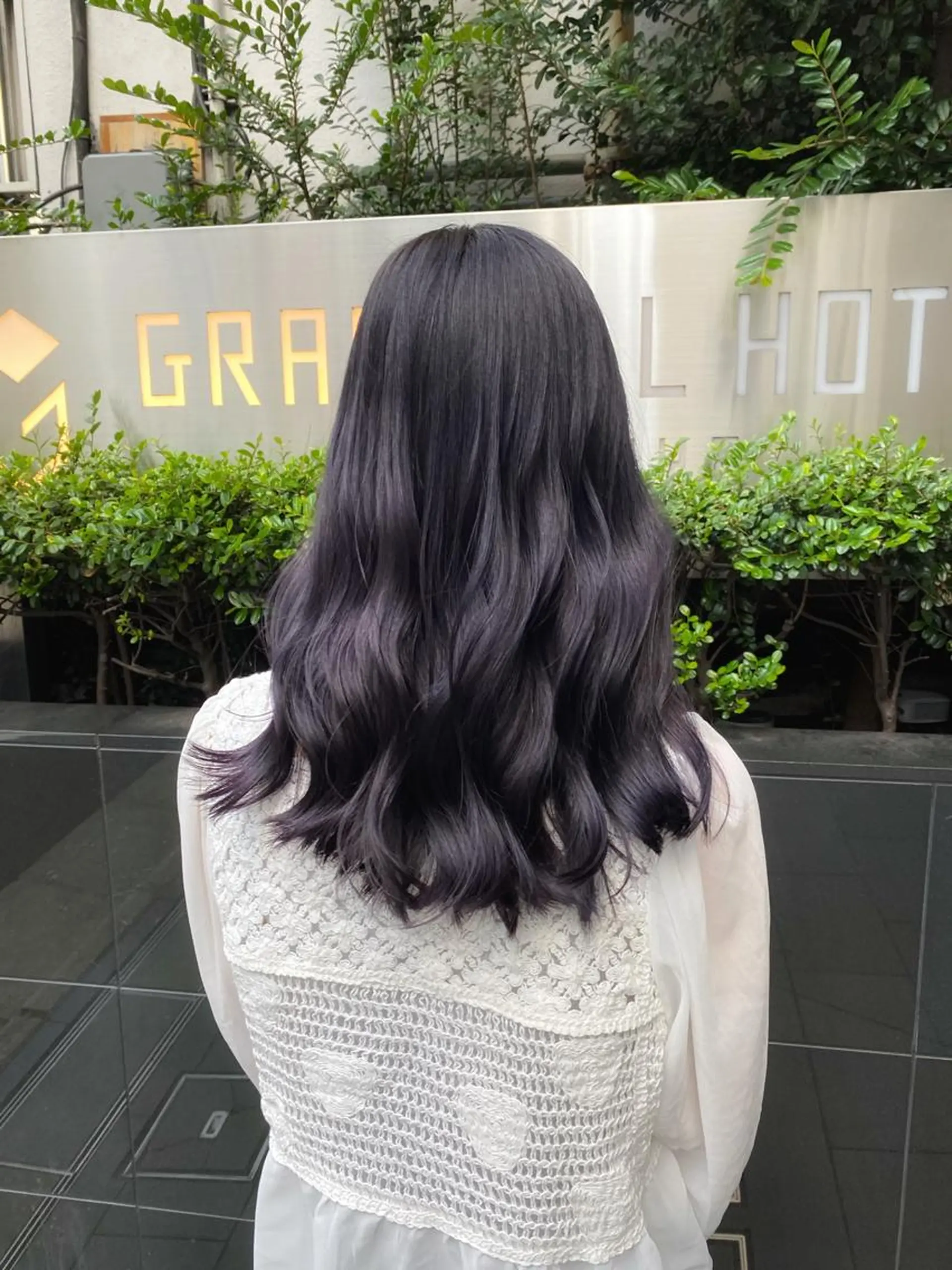 ロング カラー バイオレットカラー ヘアカラー トリートメント ボブ/縮毛矯正/ レイヤー/塚田のヘアスタイル