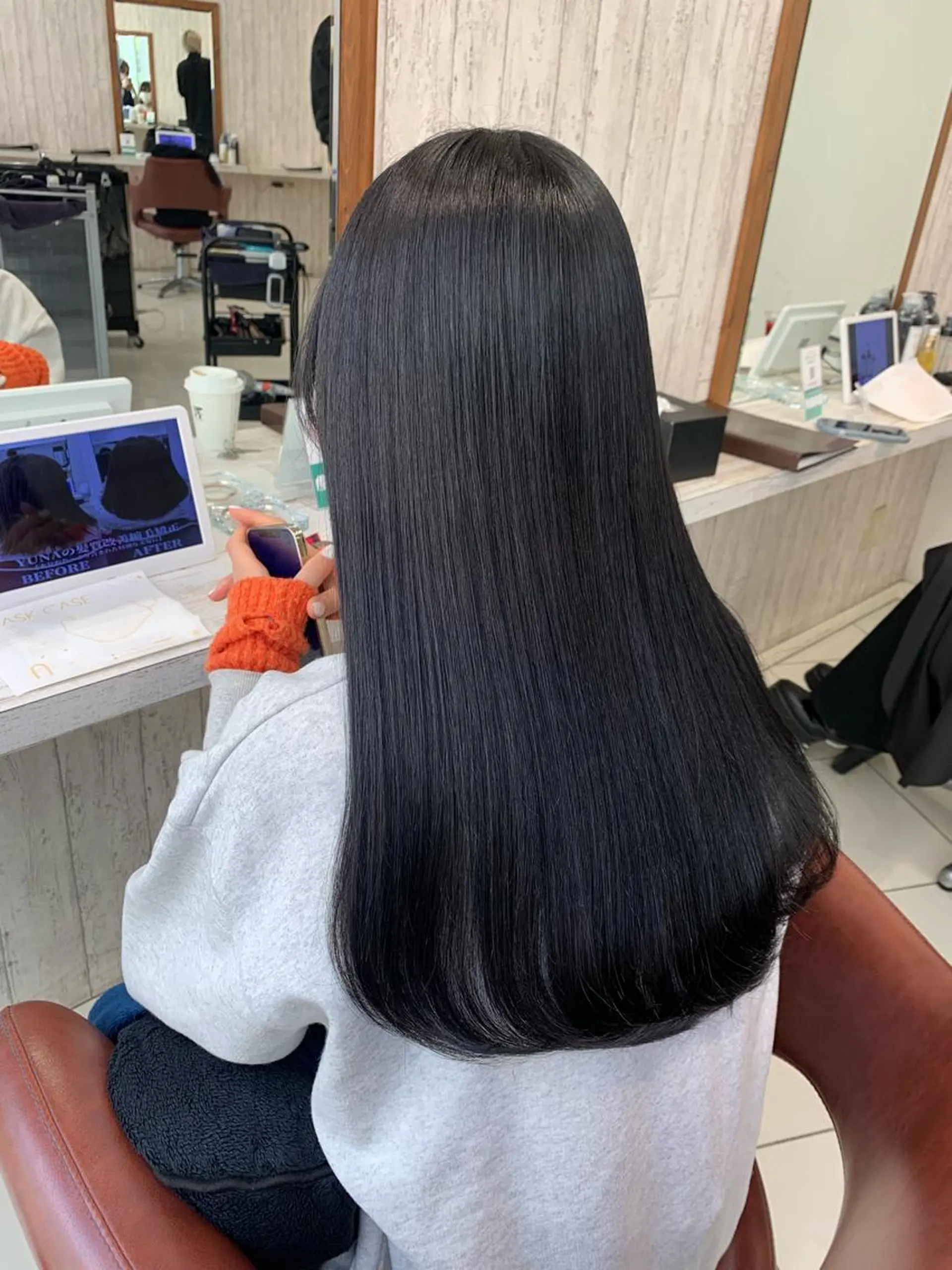 ロング 髪質改善 縮毛矯正 トリートメント カット 縮毛矯正 トリートメント 🌫️縮毛矯正/髪質 改善/ゆずる🌫️のヘアスタイル