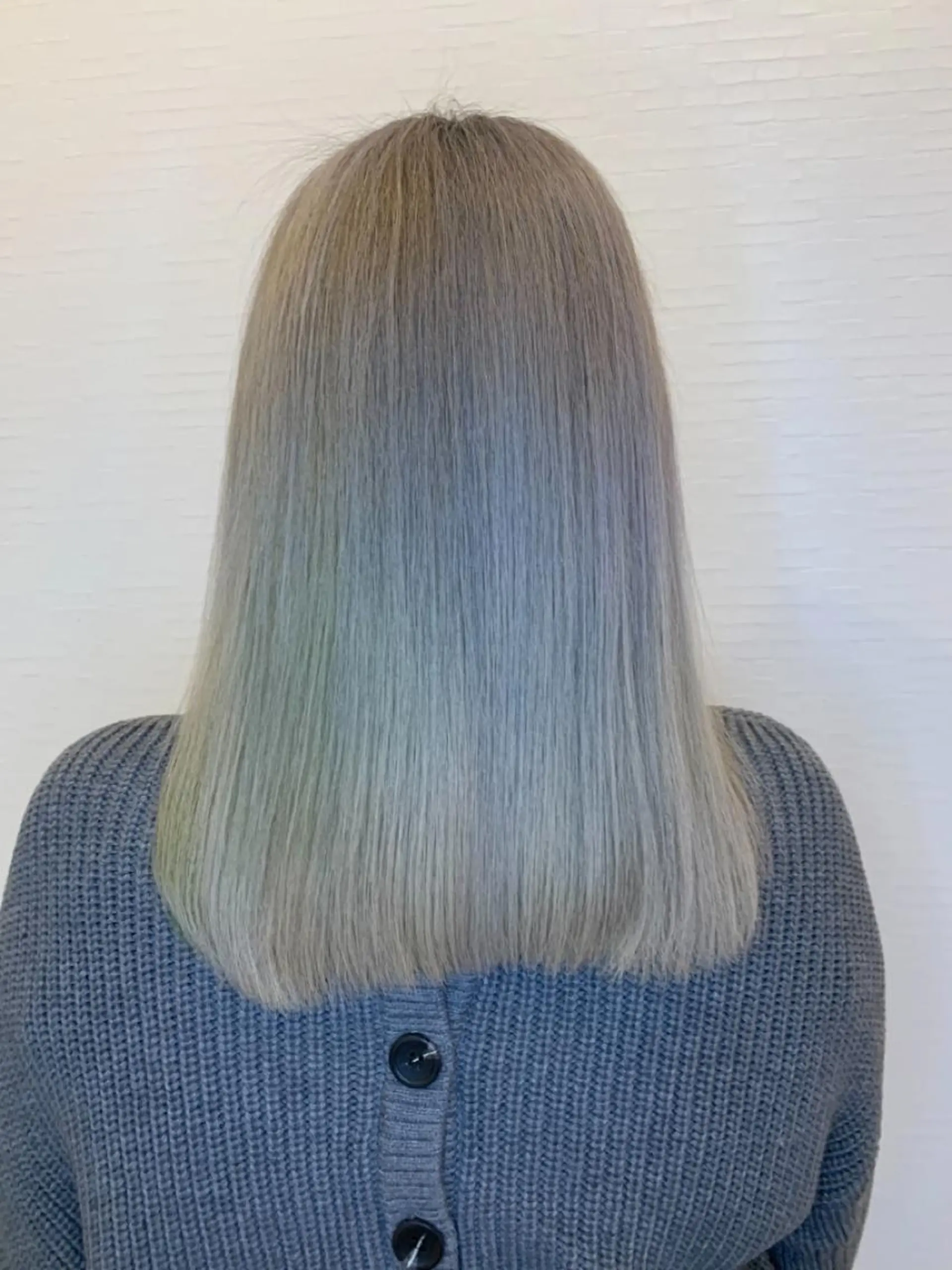 ミディアム カラー ヘアカラー&縮毛矯正 STAR☆RIVERのヘアスタイル