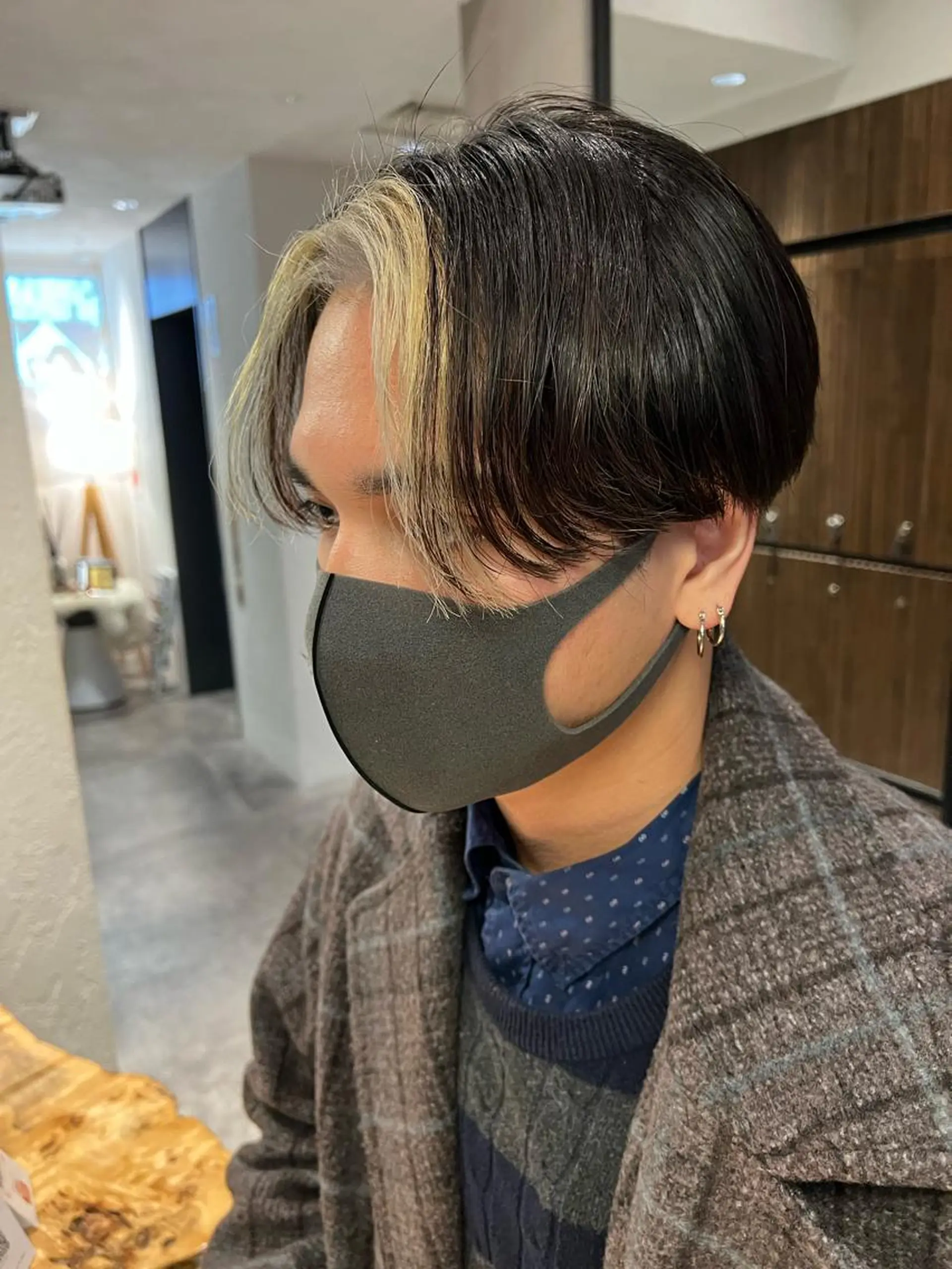 ショート カラー パーマ メンズ fifth JINGUMAE所属・波巻きスパイラルパー マ/シャドウパーマ駿のヘアスタイル