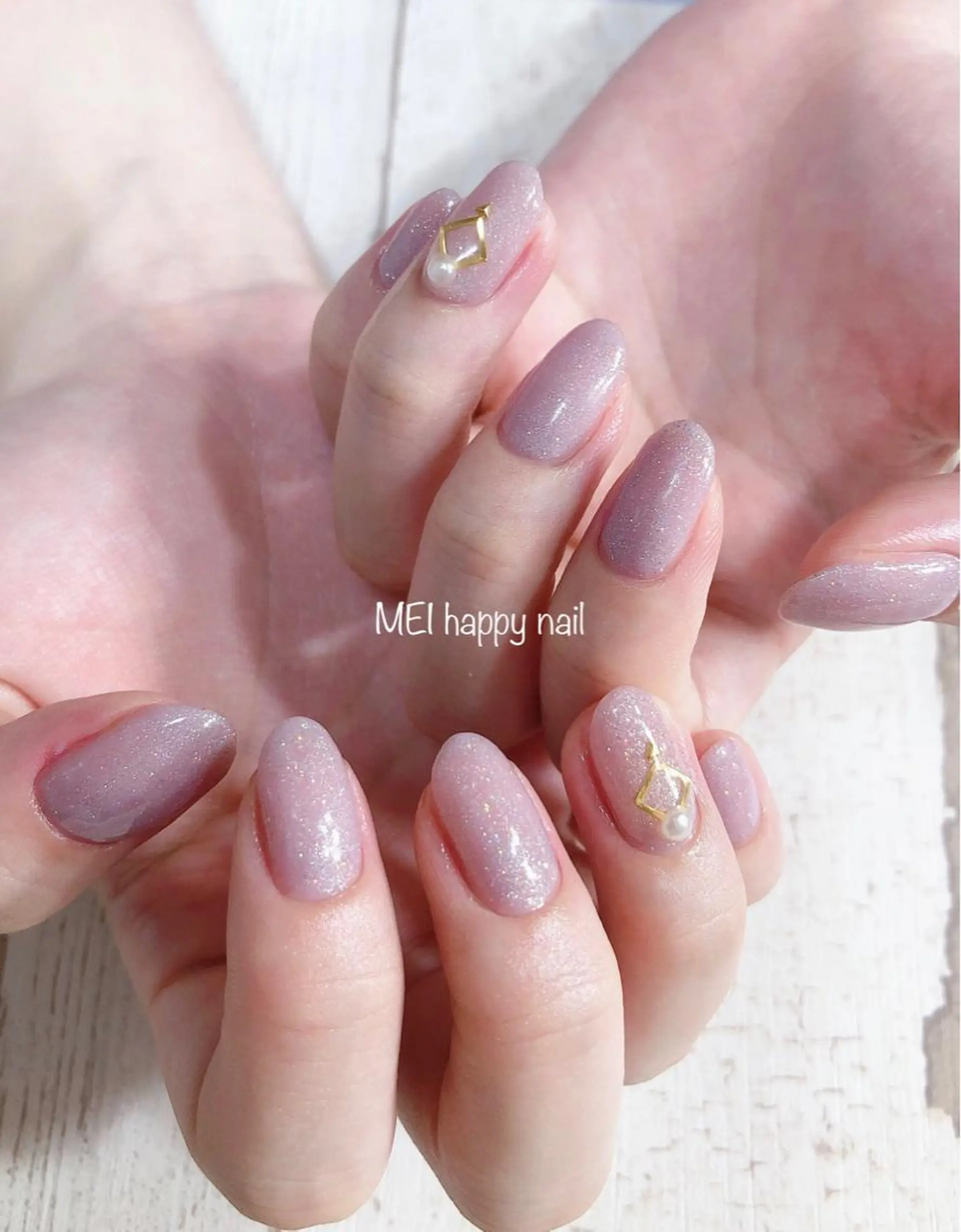 ネイル 北浦和 自爪育成ケアのネイルデザイン