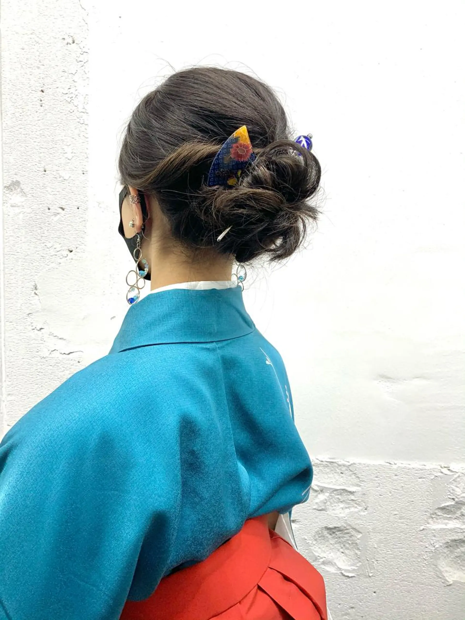 ミディアム カラー ヘアアレンジ 卒業式のヘアスタイル ヘアセット 🎨カラー満足度 500%💫ヅル💫のヘアスタイル