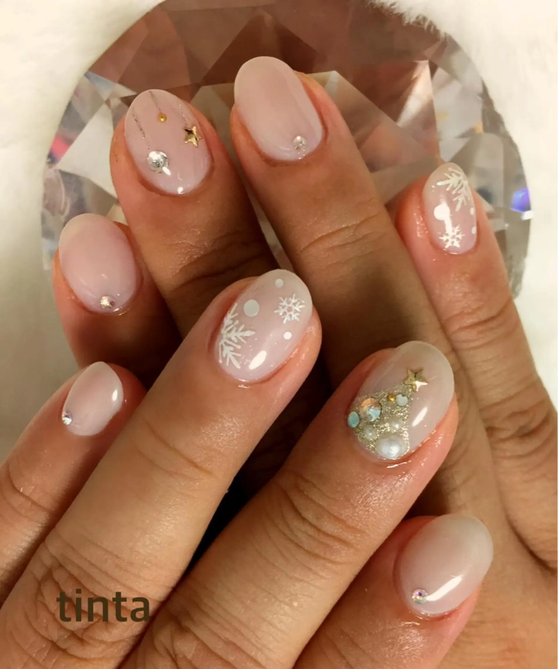 ネイル 冬ネイル クリスマス 馬場 典子のネイルデザイン
