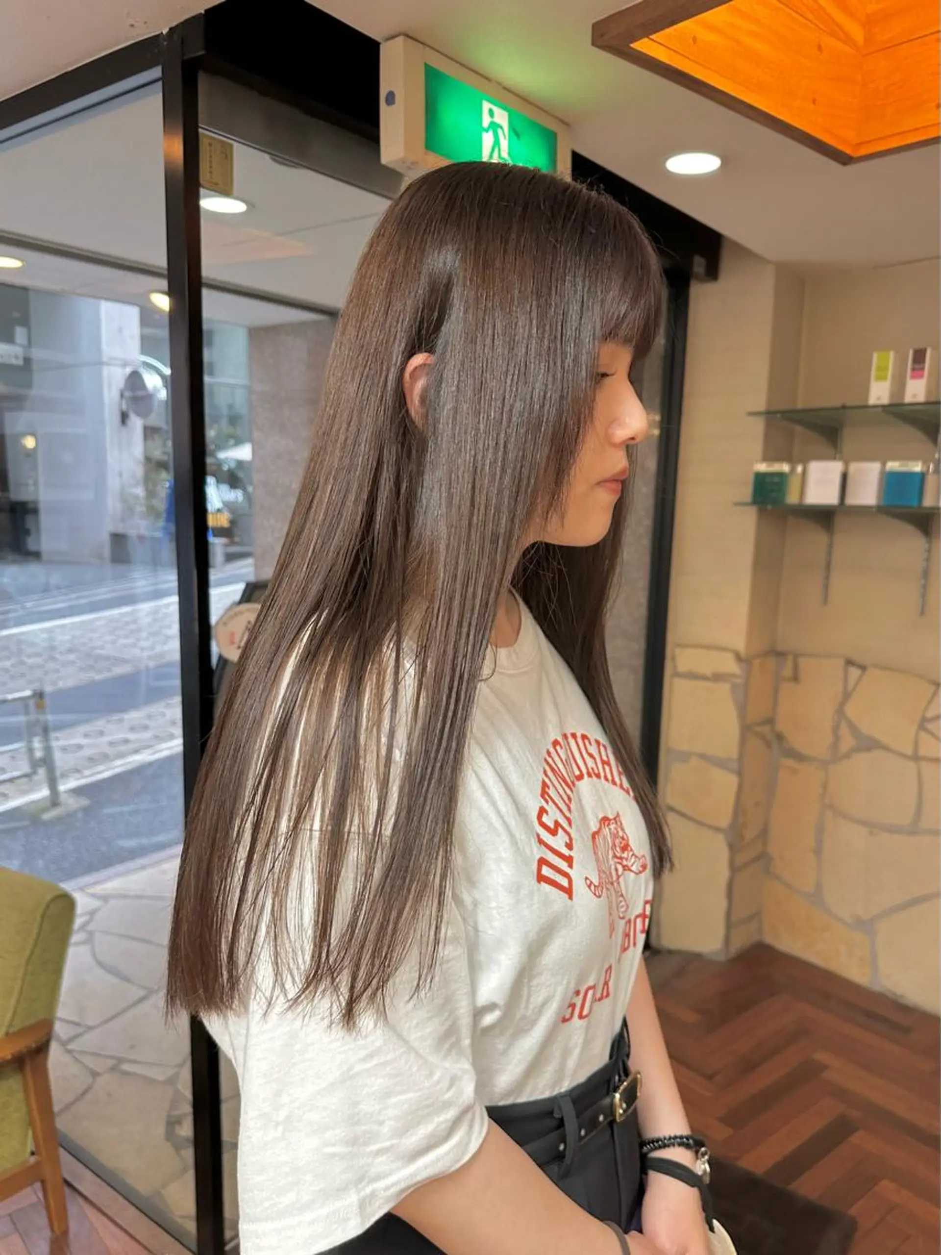 ロング カラー ベージュカラー ブリーチ ブリーチなしカラー 矢野 晃平のヘアスタイル