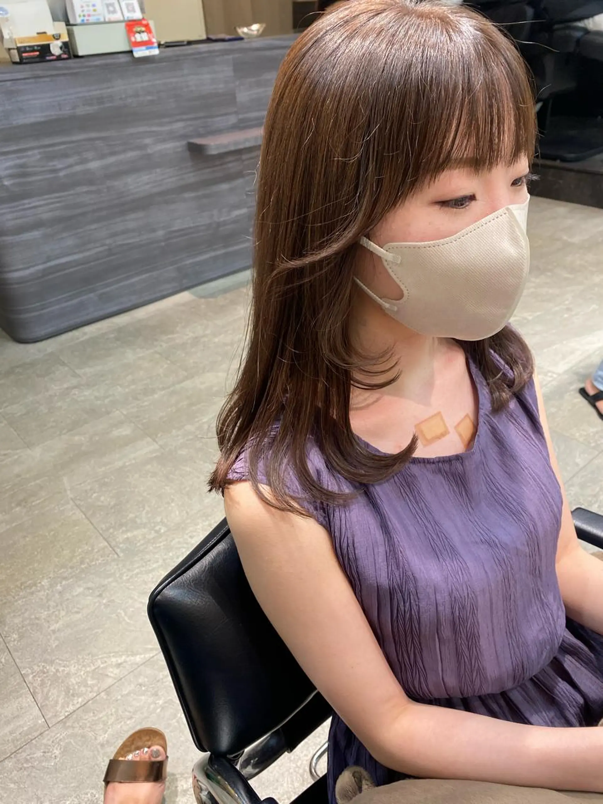 ロング カラー 韓国風ヘア カット ヘアカラー トリートメント 🤍韓国風ヘア 柴田真帆🤍のヘアスタイル