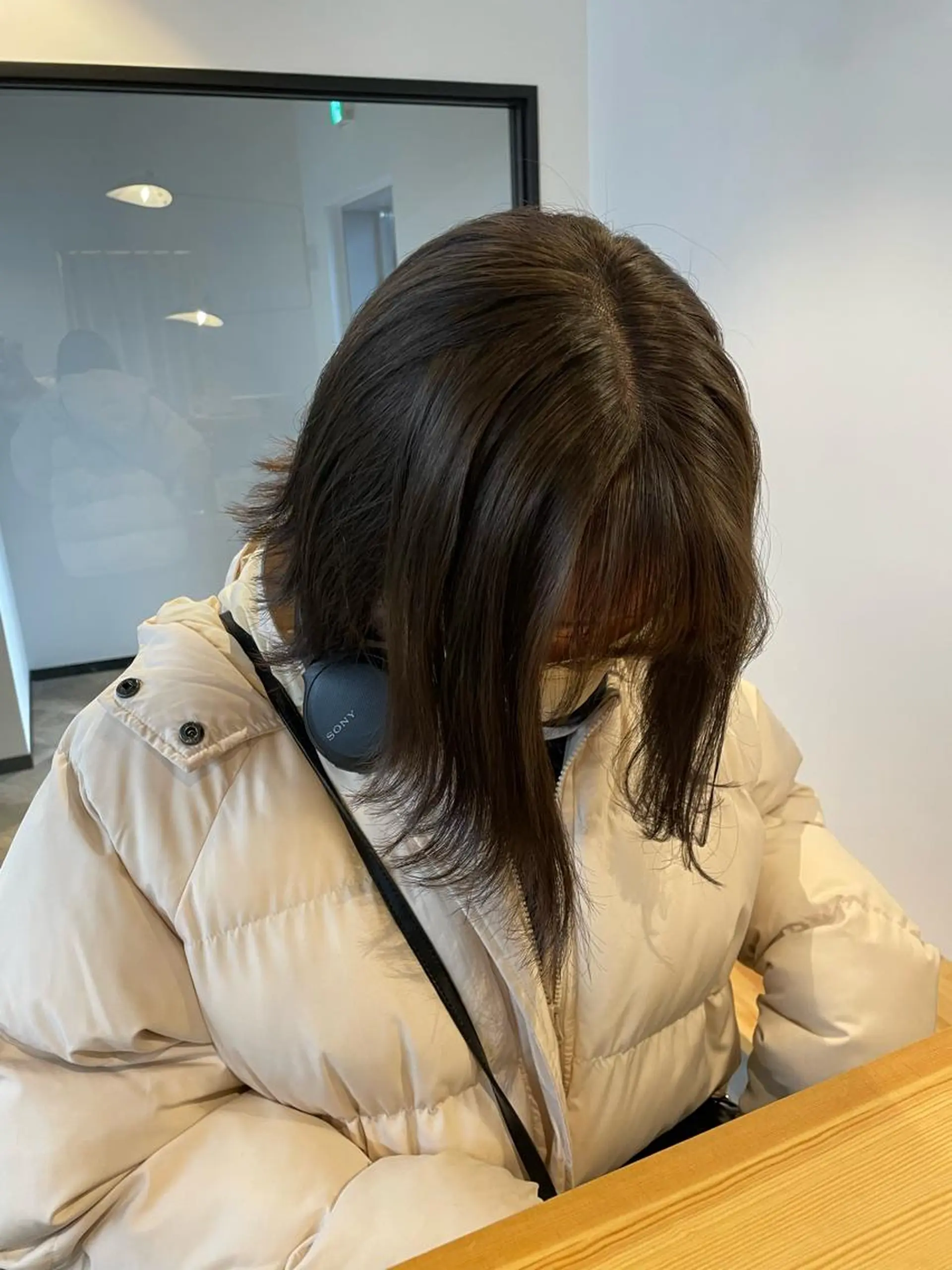 ミディアム カラー yuika .のヘアスタイル