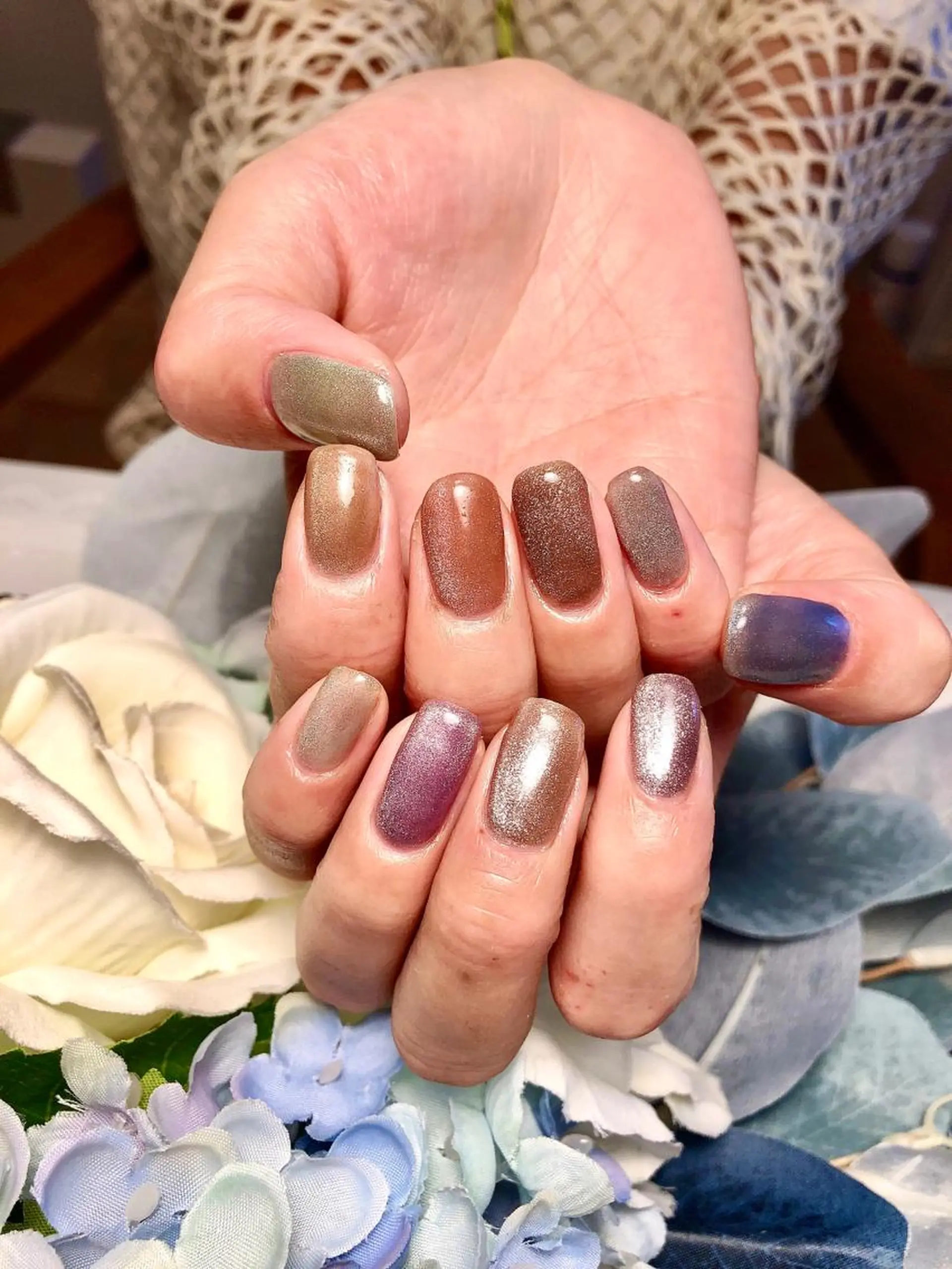 ネイル マグネットネイル 🍭Kiara Nail🍭のネイルデザイン