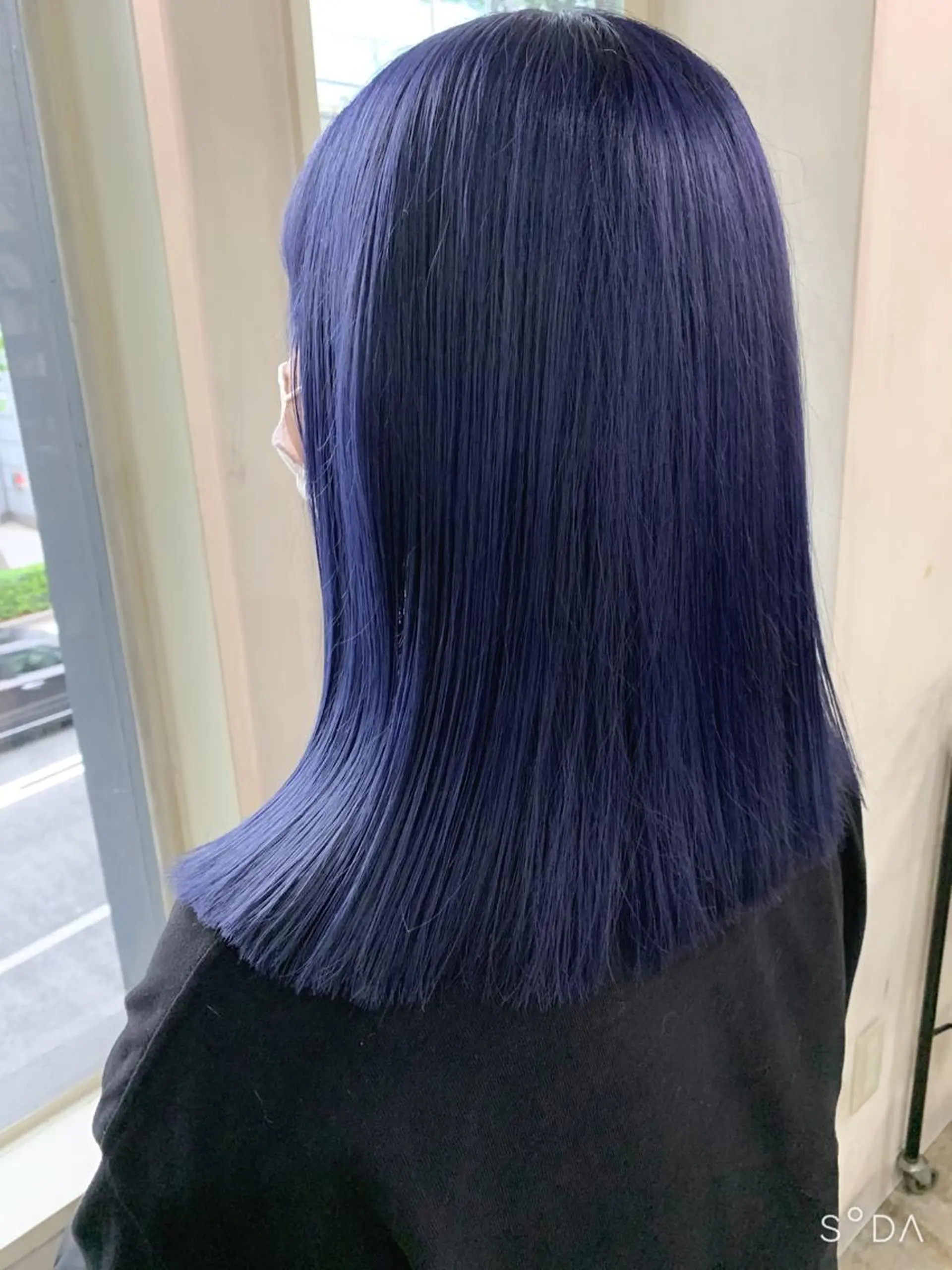 ミディアム カラー ディープパープル ネイビーカラー パープルカラー トリートメント /カラー/NAOKIのヘアスタイル